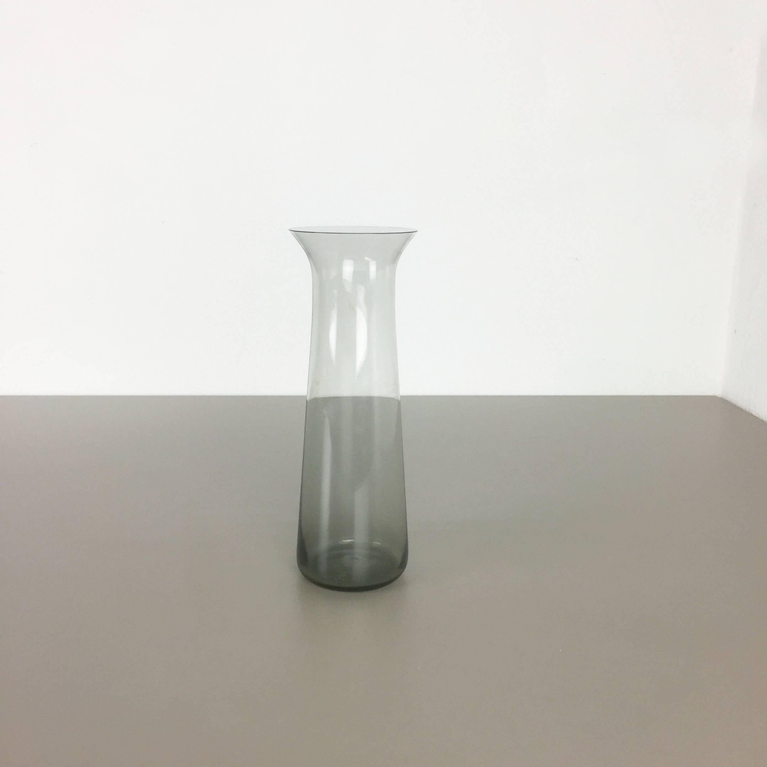 Super Rare Vintage 1960s Glass Turmalin Vase by Wilhelm Wagenfeld for WMF 2