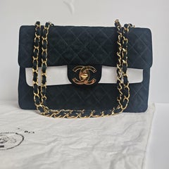 Super Rare Vintage 90s Chanel Suede Quilted Emerald Maxi Big CC Flap Bag