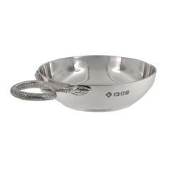 Super seltene Vintage Asprey Sterling Silber Tastevin Weintaster