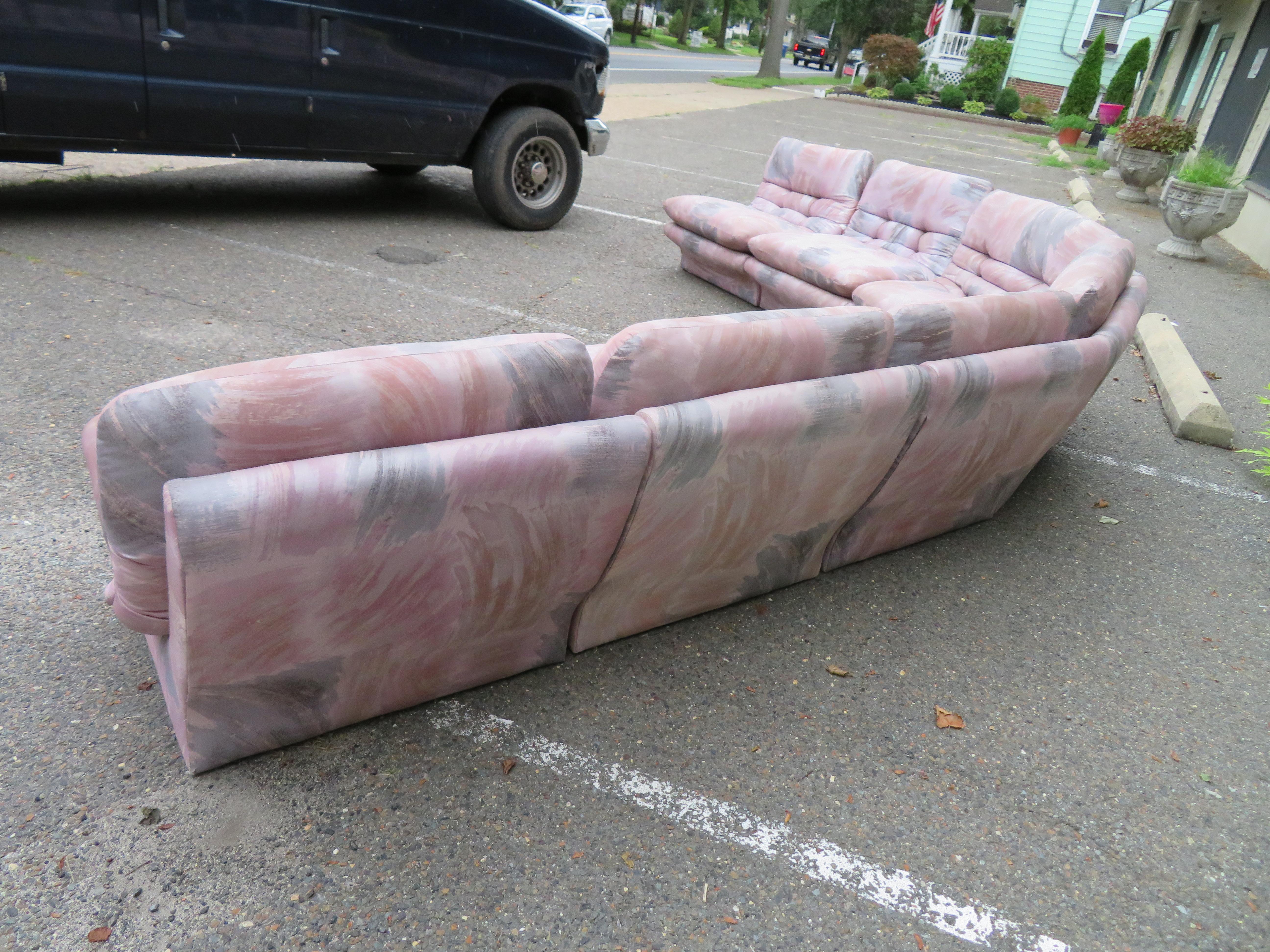 Super Seven-Piece-Sofa mit sieben Teilen, Mid-Century Modern (Moderne der Mitte des Jahrhunderts) im Angebot