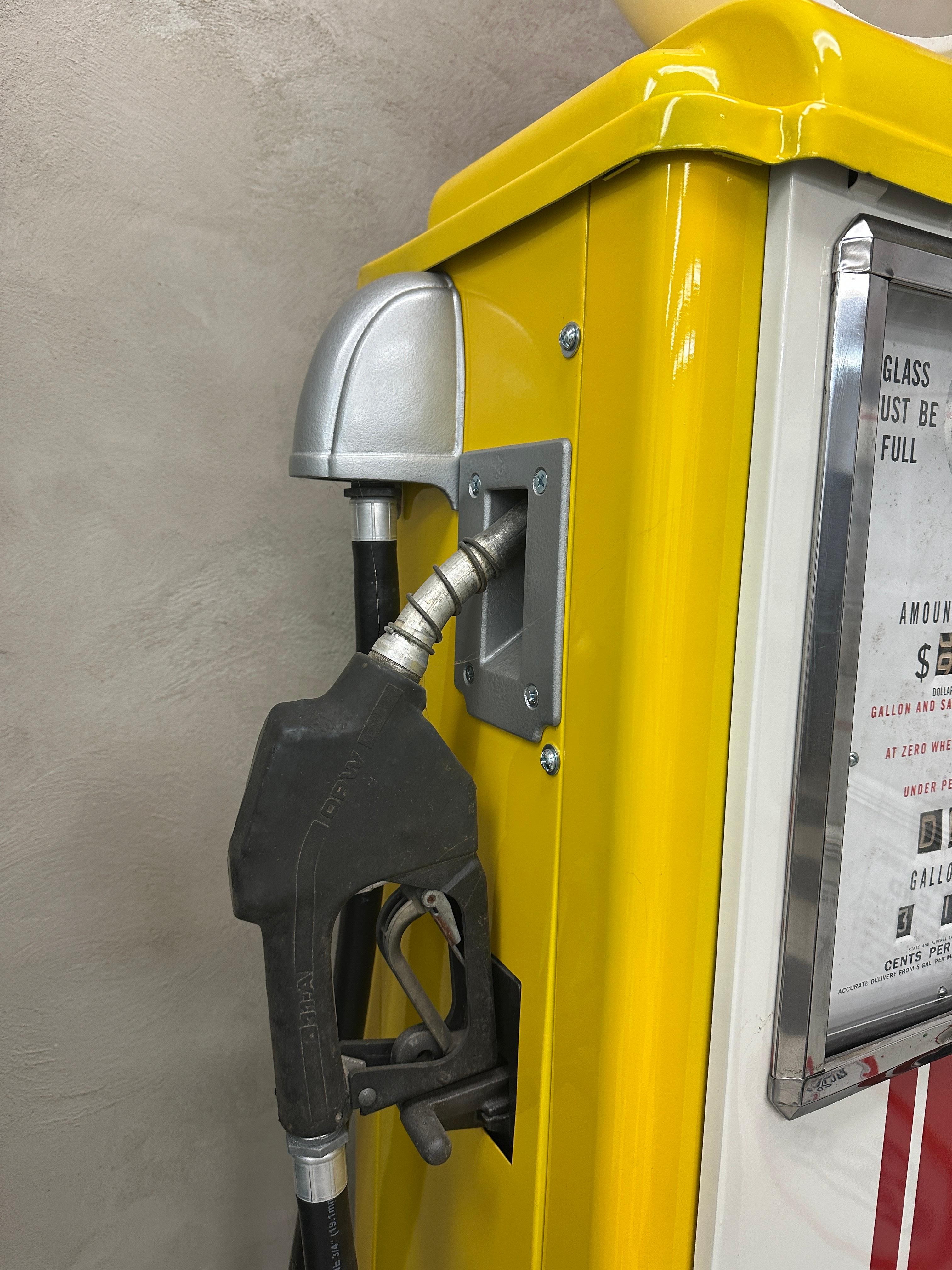 Émail Pompe à essence Super Shell Martin et Schwartz modèle 70 en vente