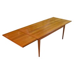 Super-Size Niels Otto Møller Extendable Danish Teak Dining Table for J.L. Møller