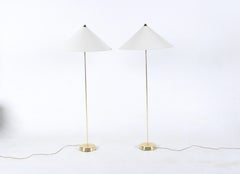 Superbe paire de lampadaires vintage par MAE Suède, livraison gratuite