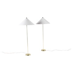 Super sleek and stylish pair of vintage floor lamps by MAE Sweden *Free Delivery