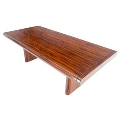 Super Slick Low Profile Rosewood Mid Century Modern Dining Table 2x20” Leaves
