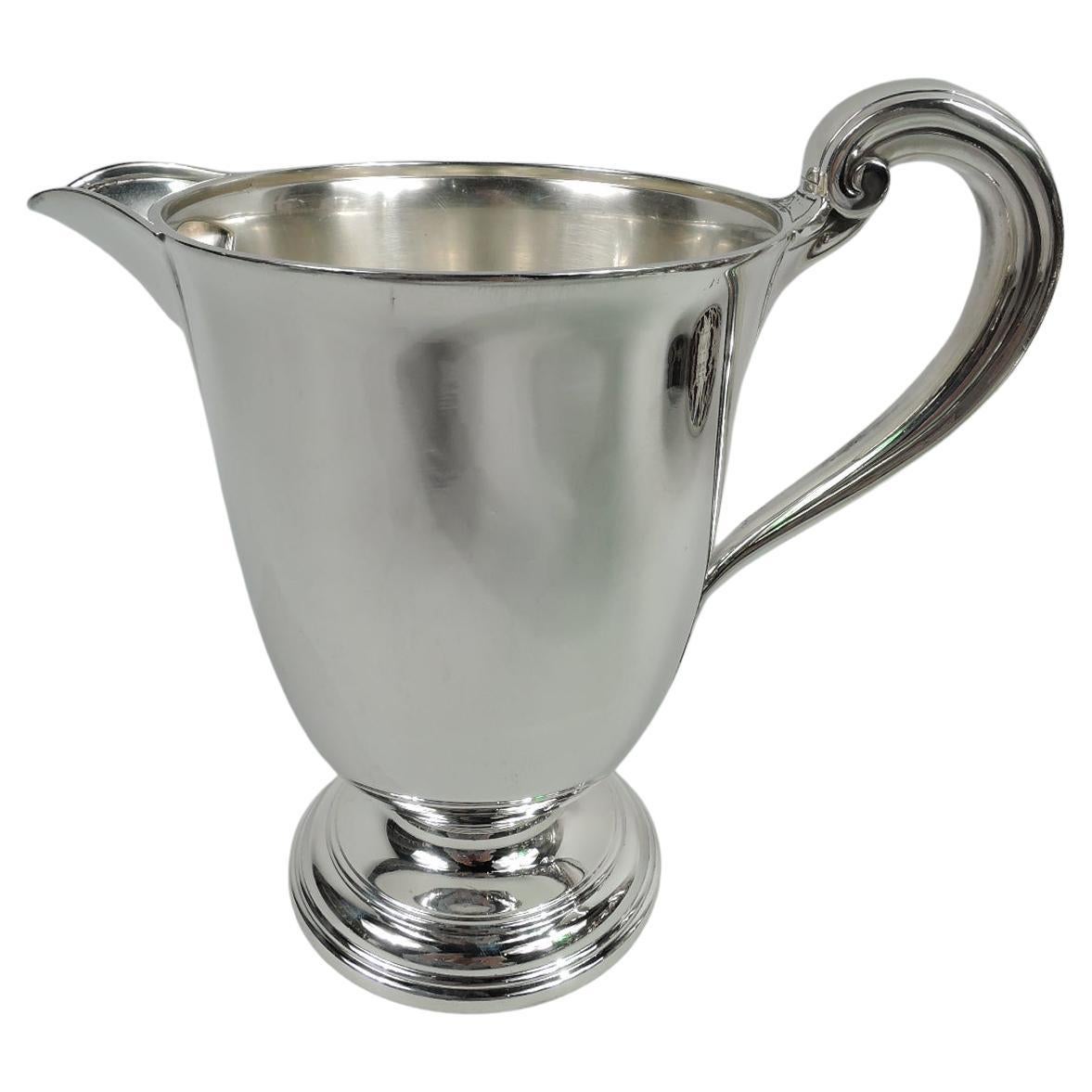 Super Stylish American Modern Sterling Silver Water Pitcher by Tiffany