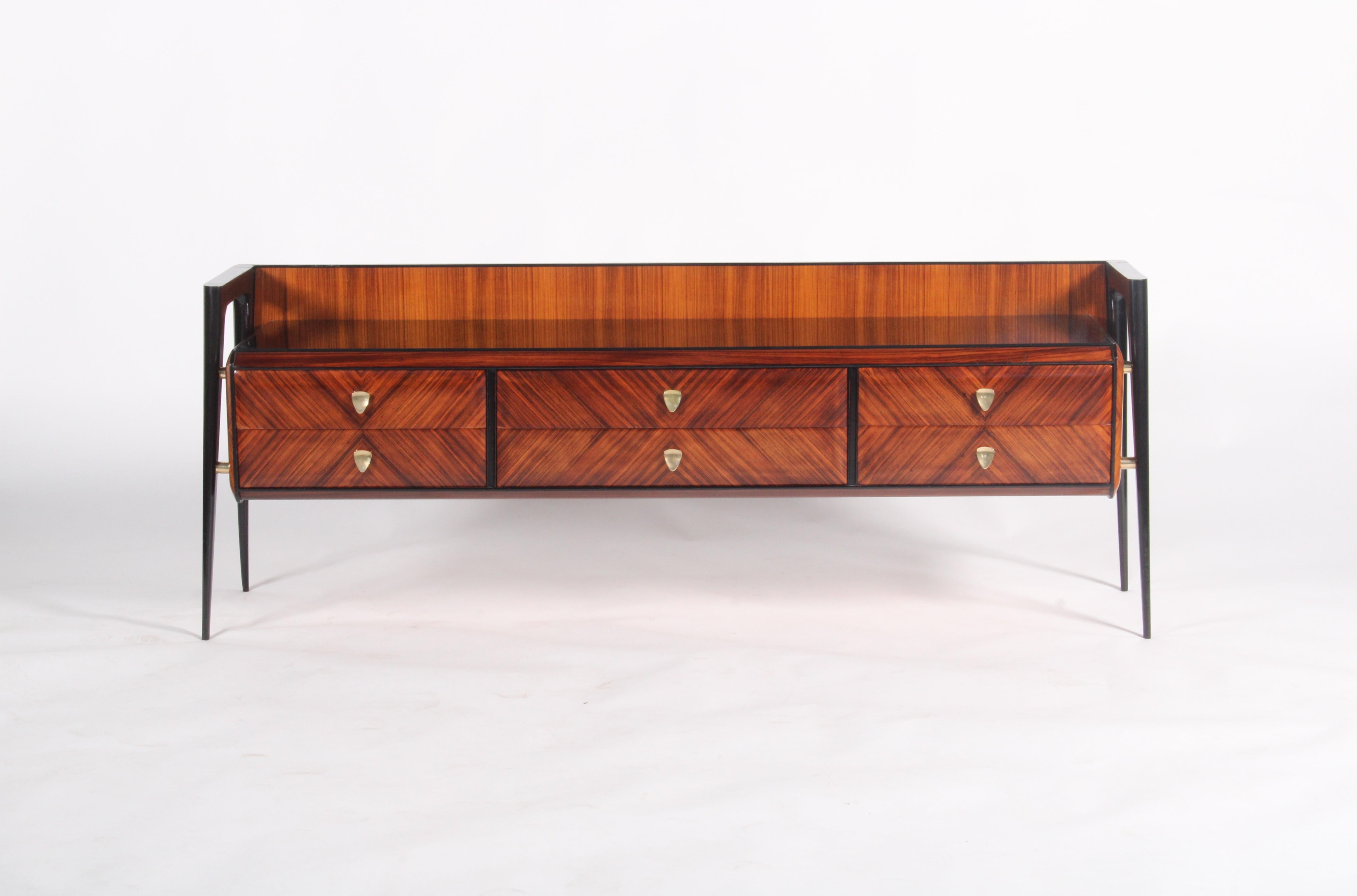Super Stylish Mid Century Italian Sideboard For Sale 4
