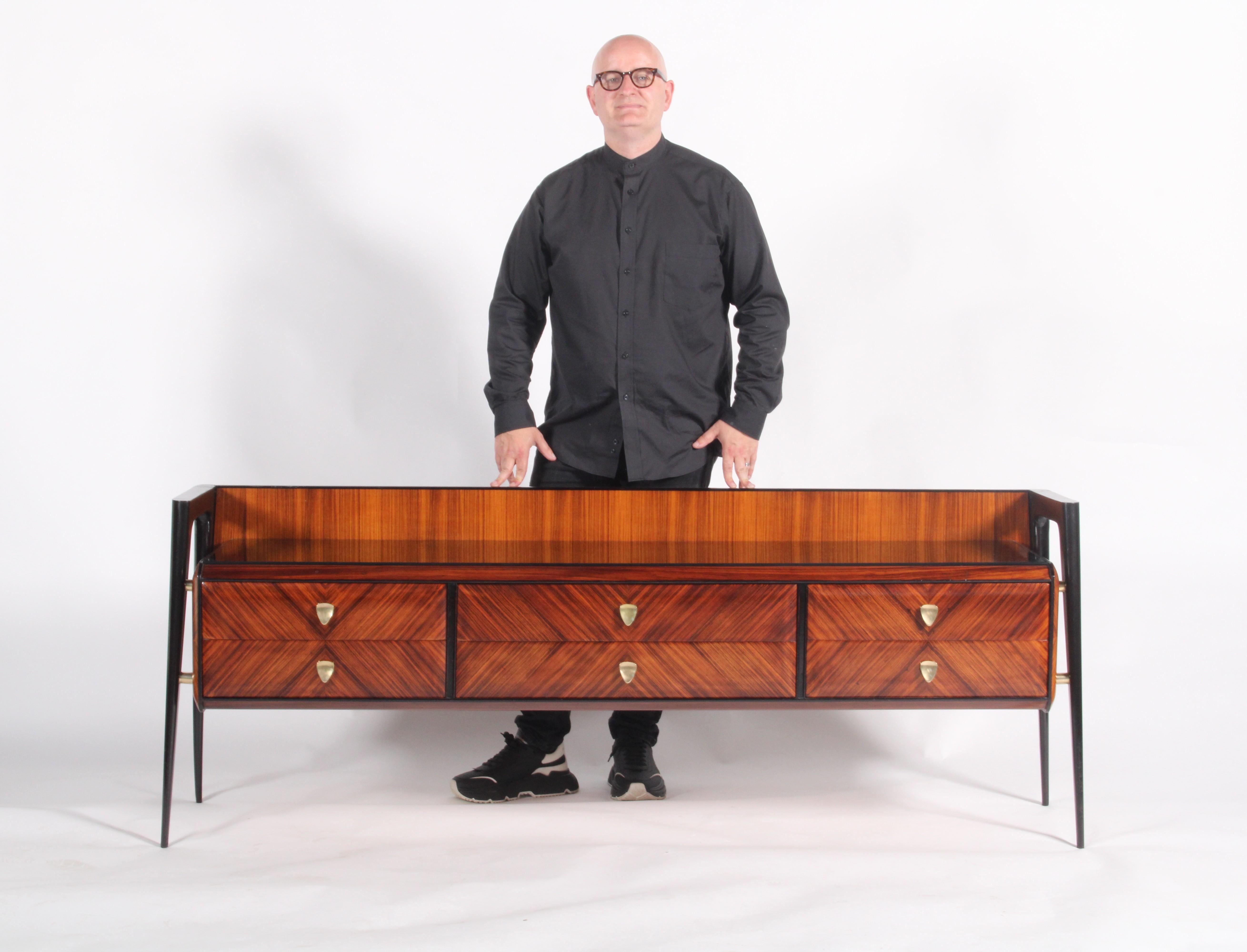 Super Stylish Mid Century Italian Sideboard For Sale 11