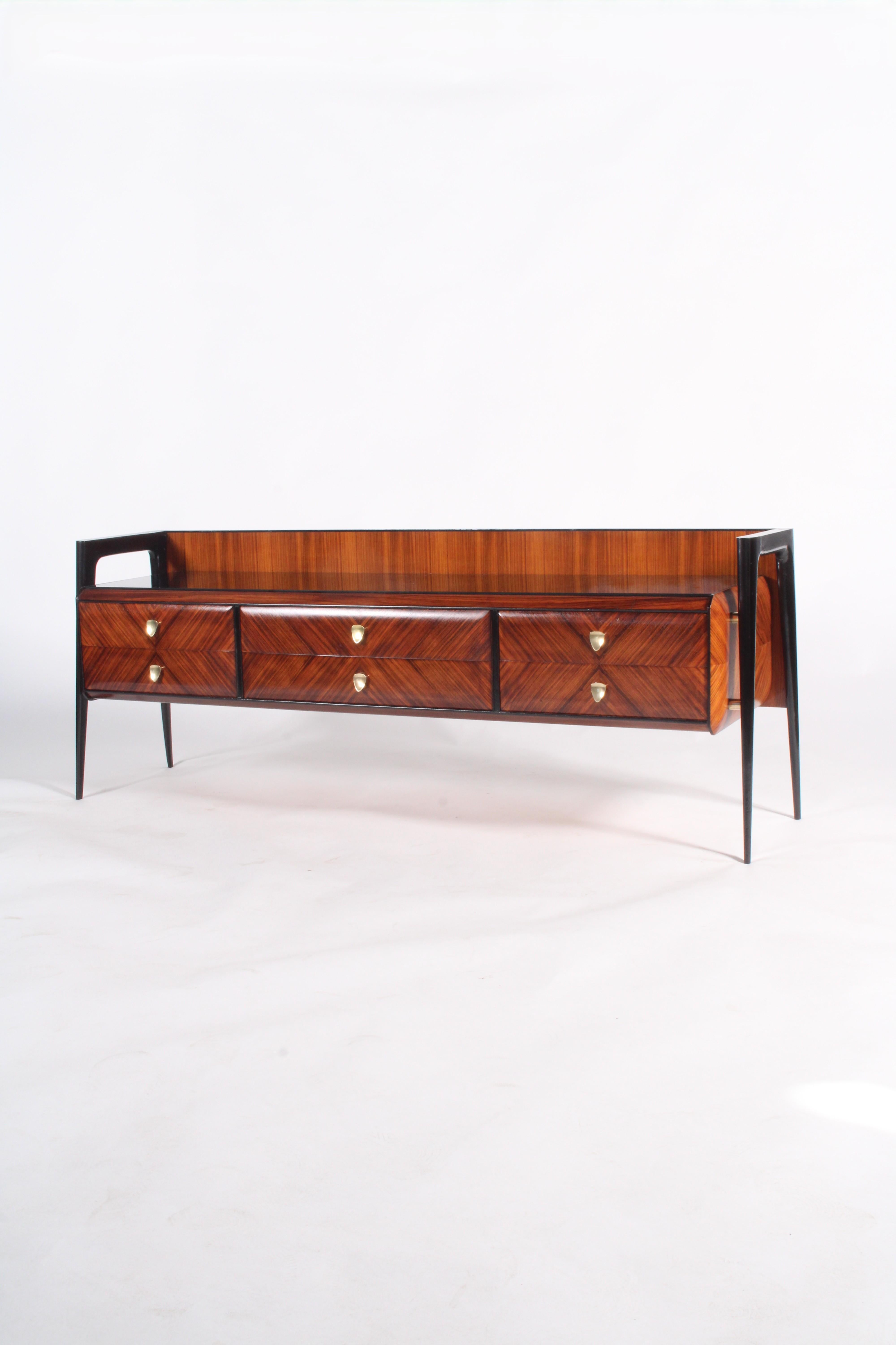 Woodwork Super Stylish Mid Century Italian Sideboard For Sale