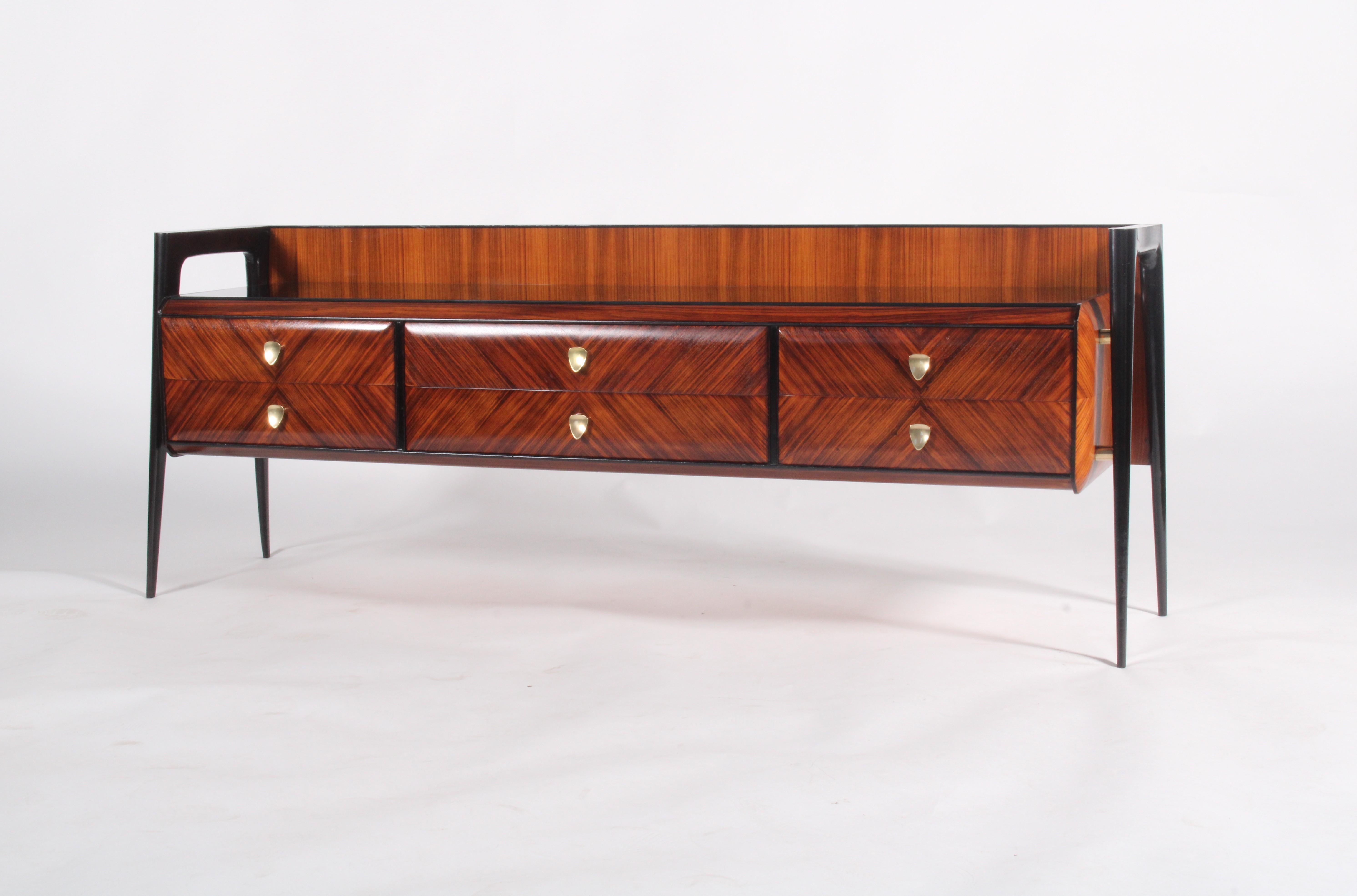 Super Stylish Mid Century Italian Sideboard For Sale 1