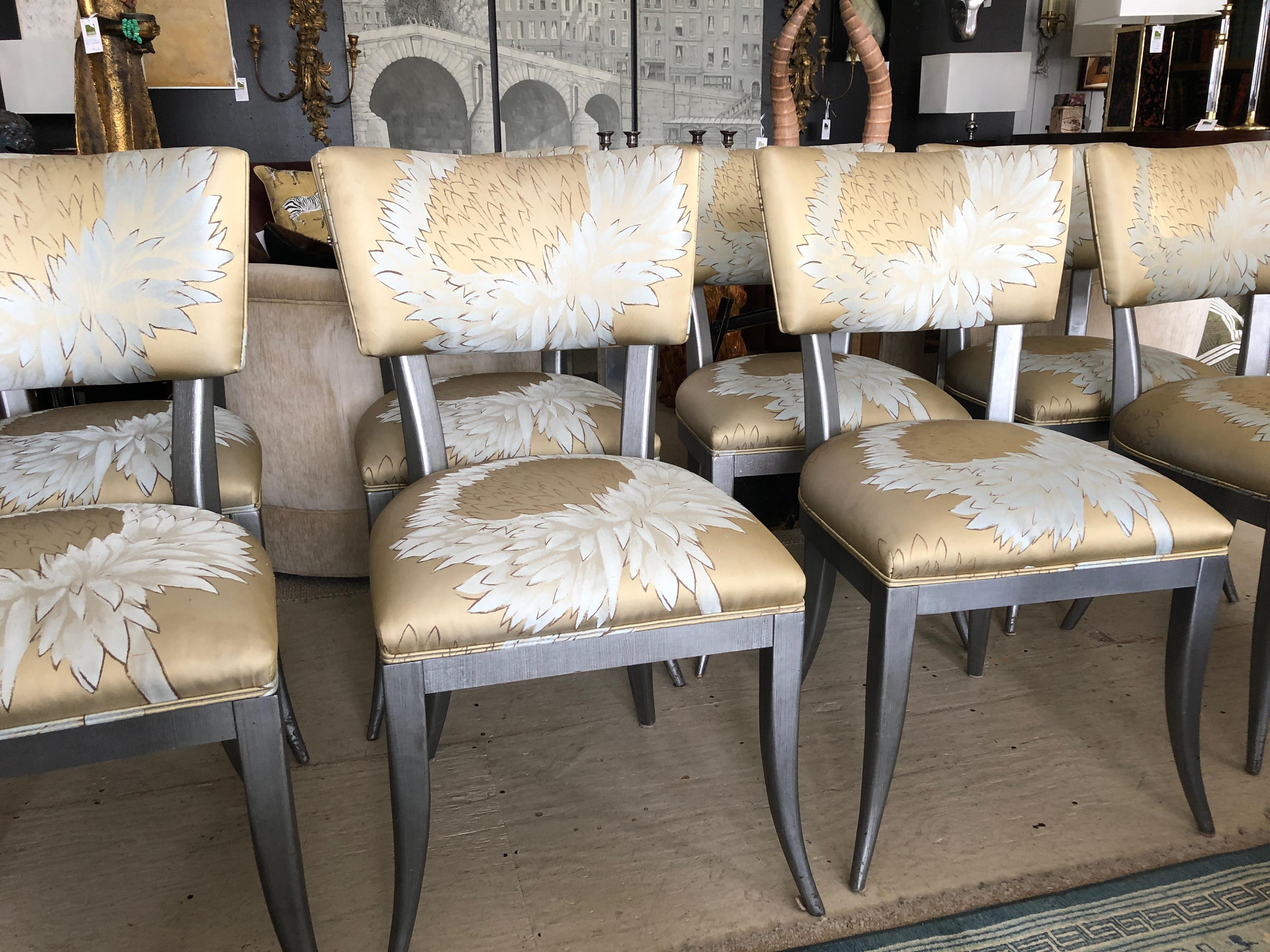 klismos style dining chairs