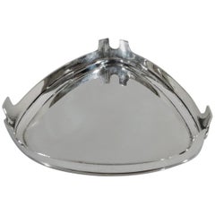 Super Stylish Sterling Silver Ashtray by Bulgari