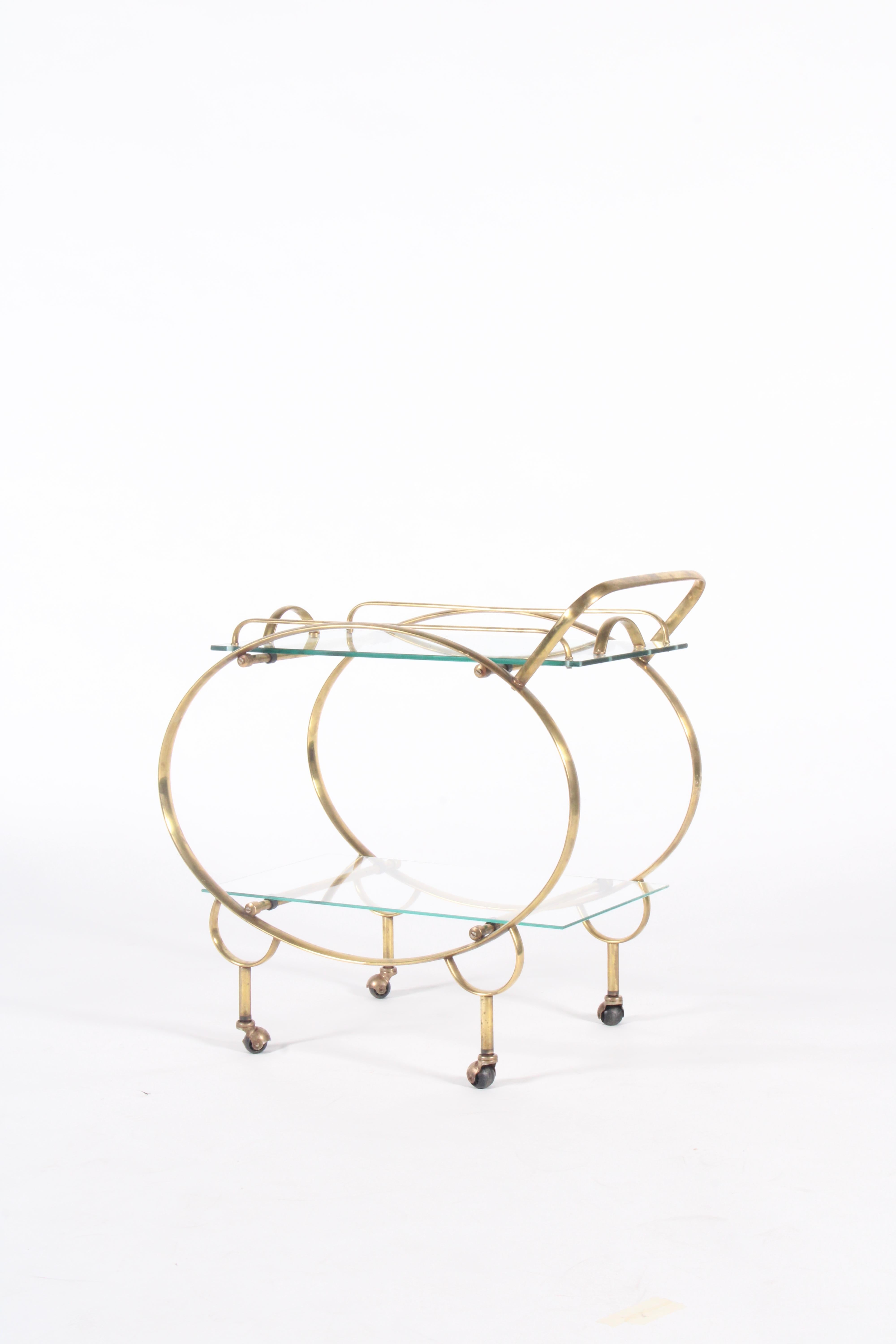 Plated Super Stylish Vintage Italian Bar Cart