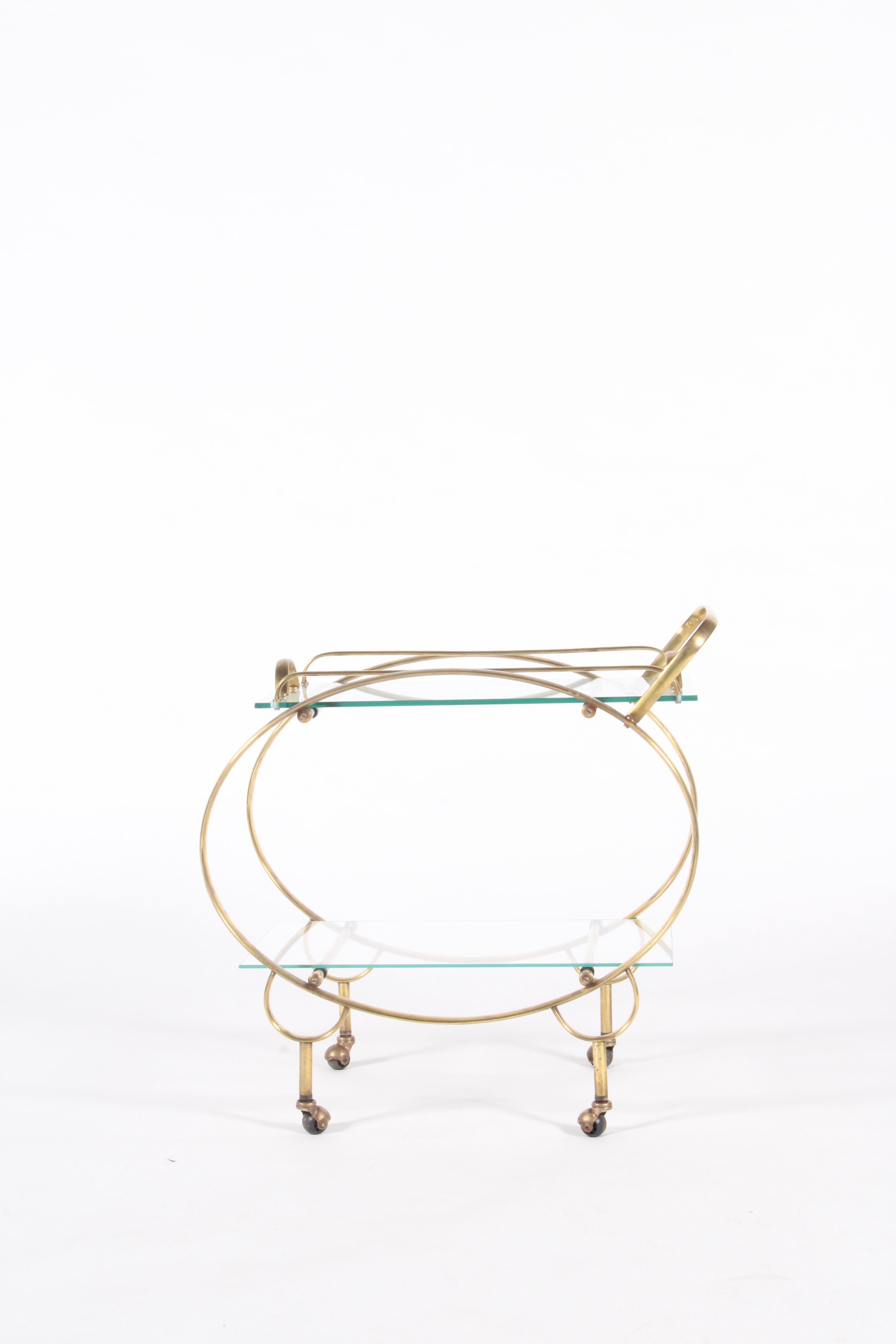 Super Stylish Vintage Italian Bar Cart In Good Condition In Portlaoise, IE
