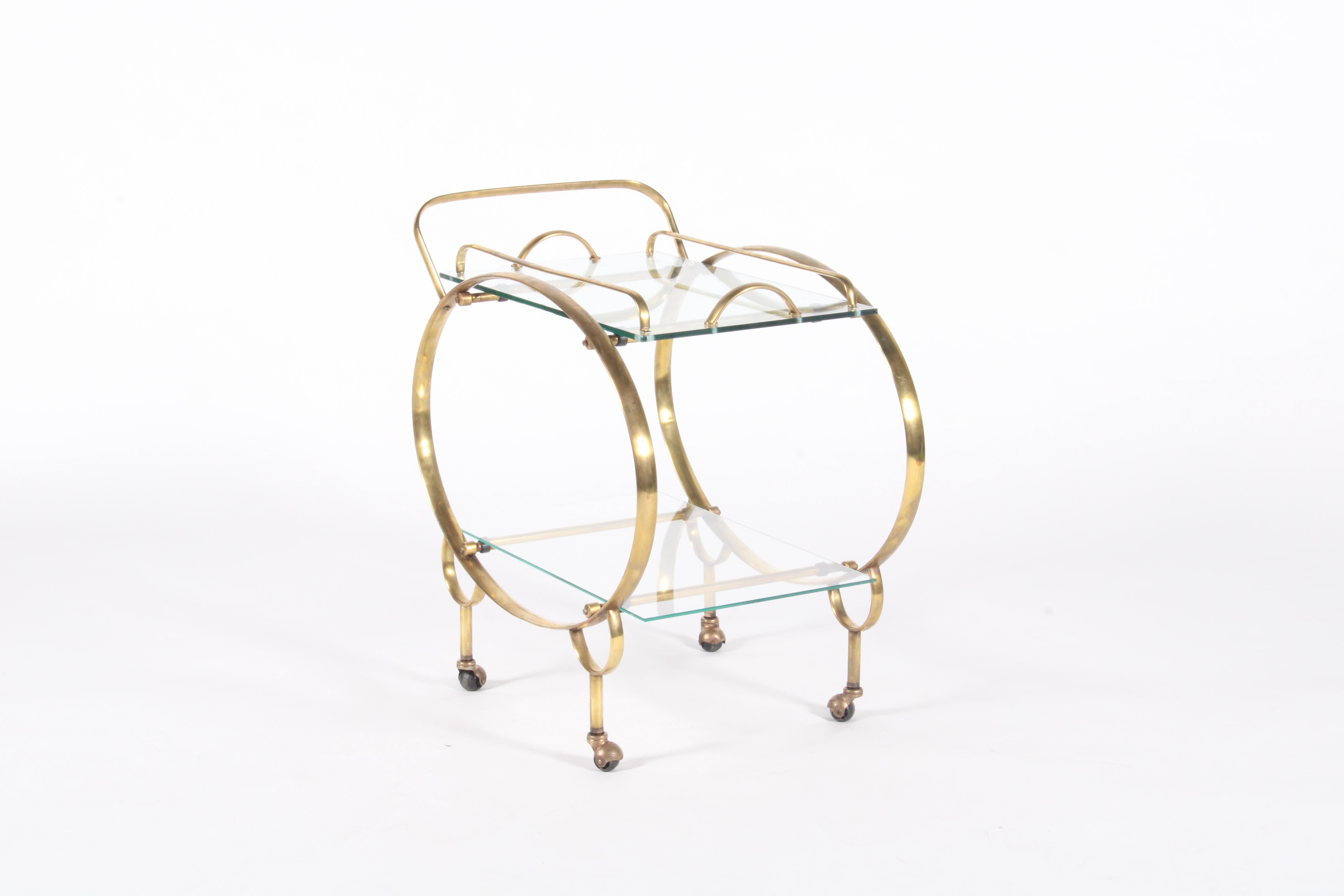 Super Stylish Vintage Italian Bar Cart 1