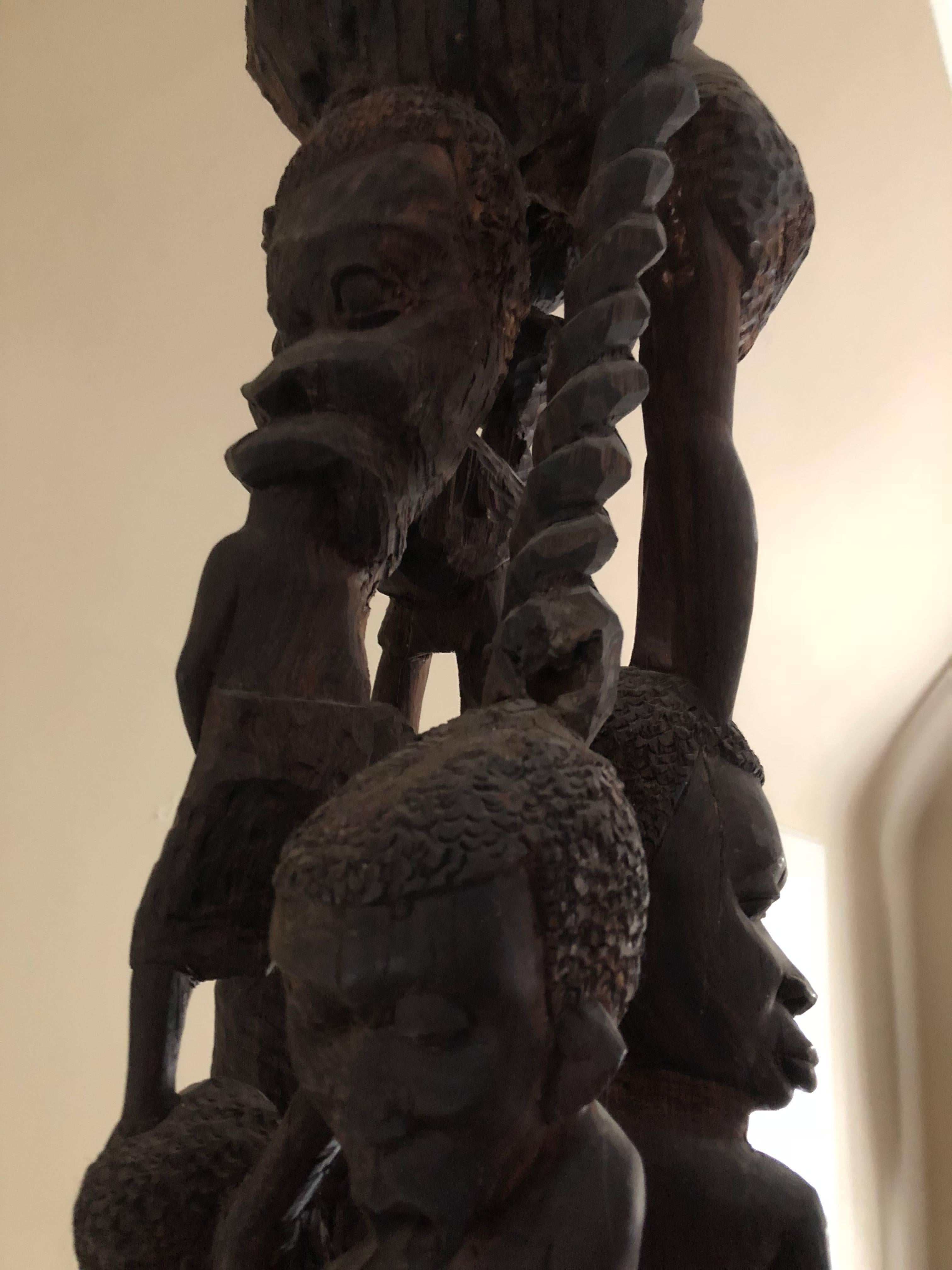 tall african sculpture