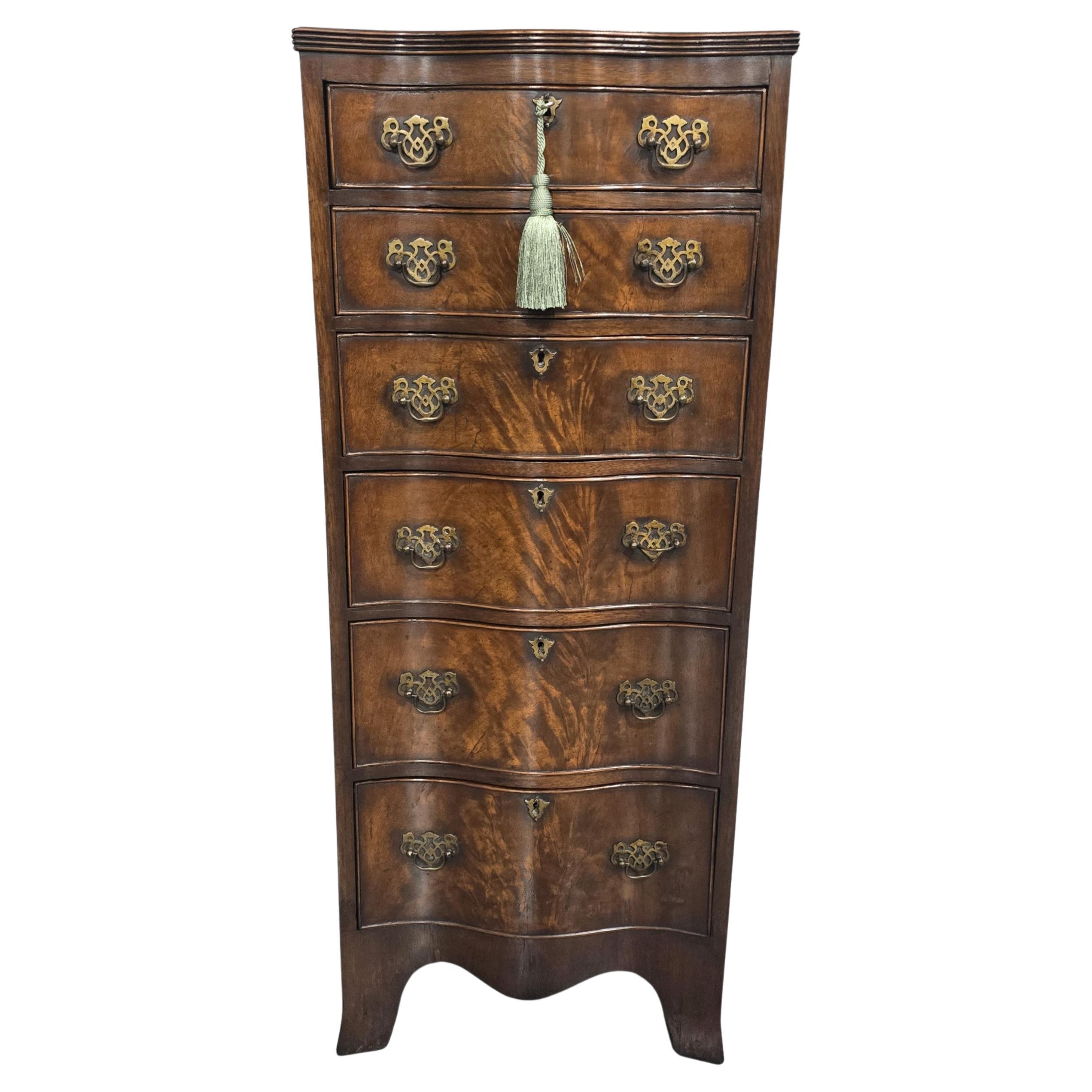 Super Tall Mahogany Chest of Drawers