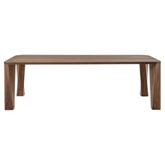 Super Twist Rectangular Canaletto Walnut Wood Table