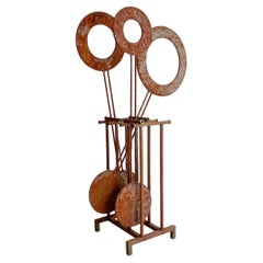 Super Unique Vintage Kinetic Metal Art Sculpture