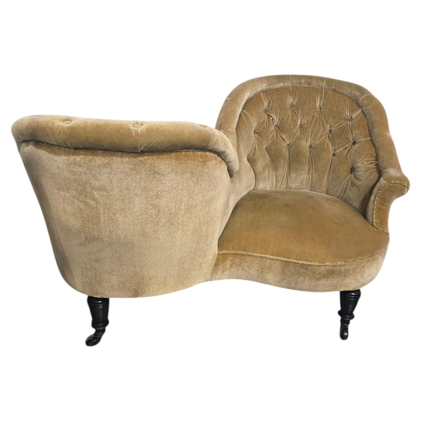 Super Victorian Conversation Sofa For Sale
