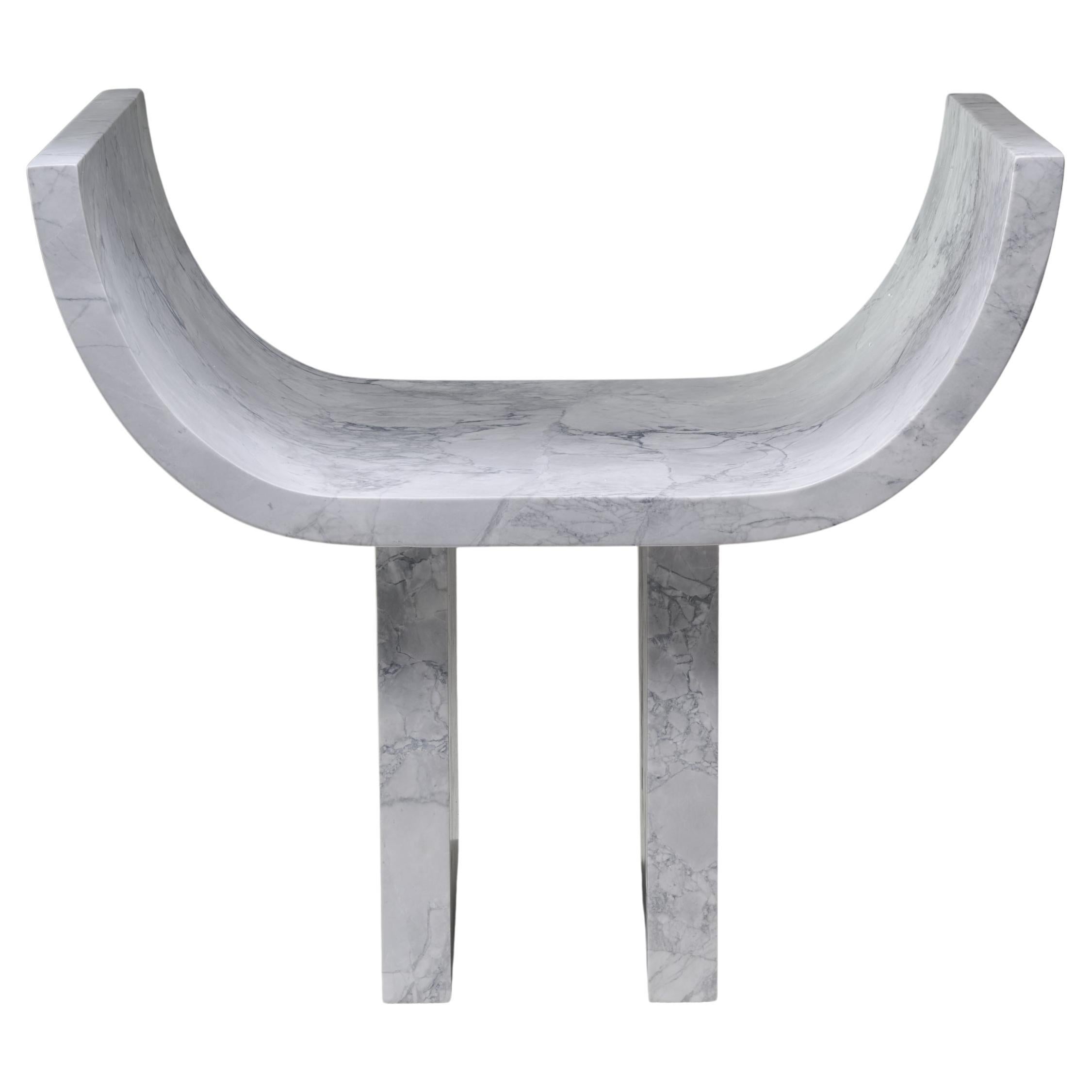 Super White Marble Chair π 04 by Atelier Dutré