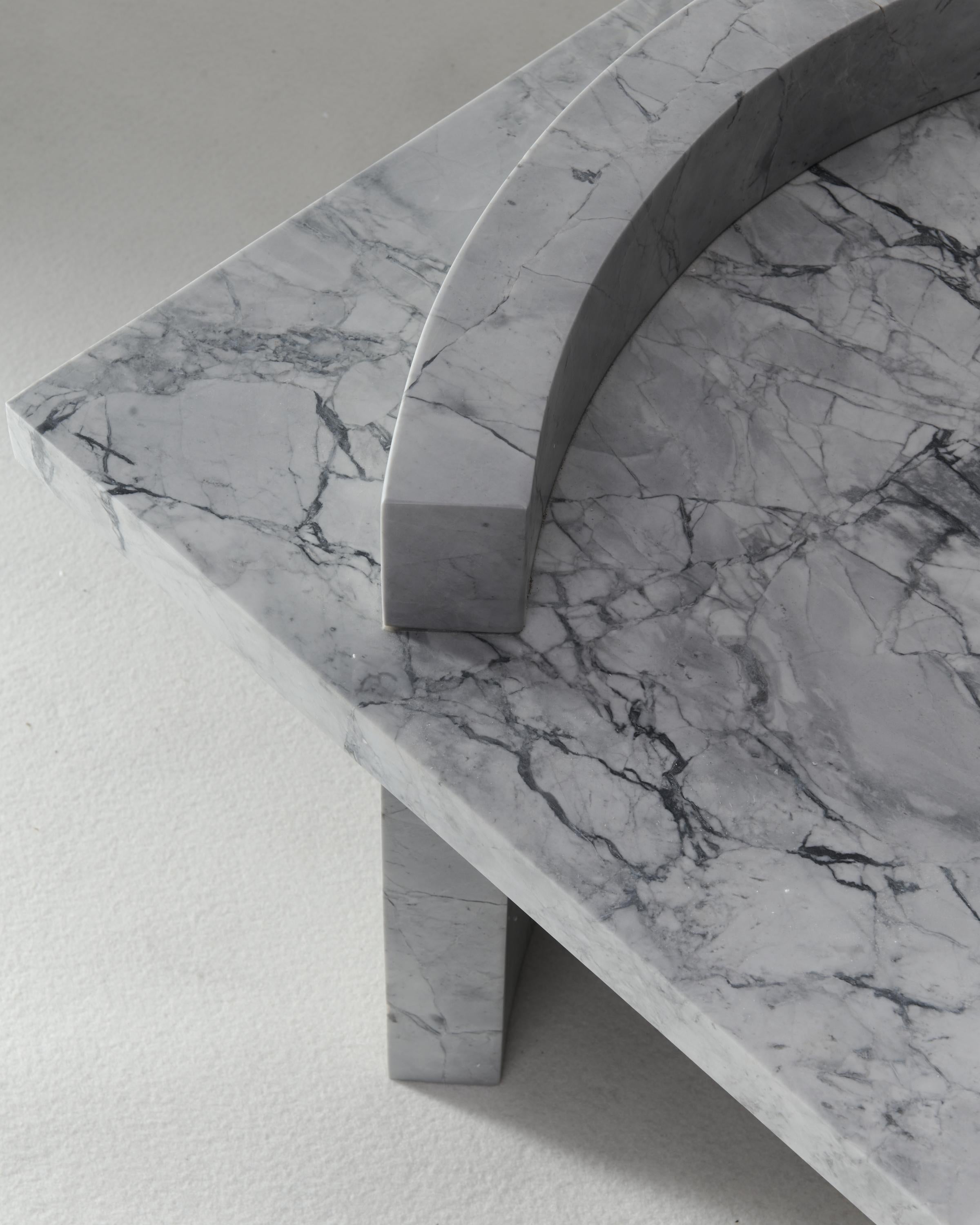 Mesa de centro de mármol superblanco π 01 de Atelier Dutré Otro en venta