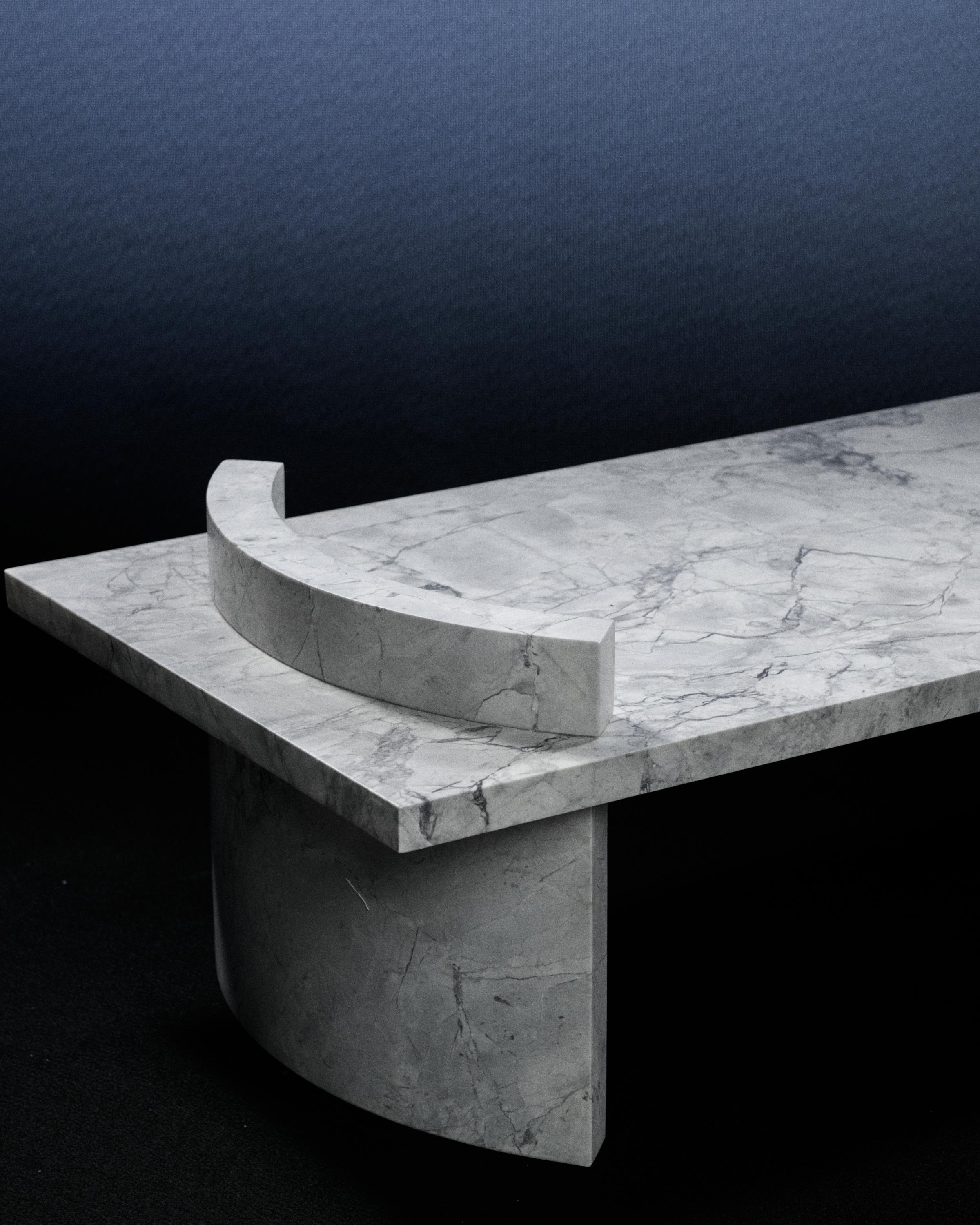 Mesa de centro de mármol superblanco π 01 de Atelier Dutré Siglo XXI y contemporáneo en venta