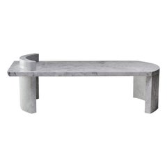 Mesa de centro de mármol superblanco π 01 de Atelier Dutré