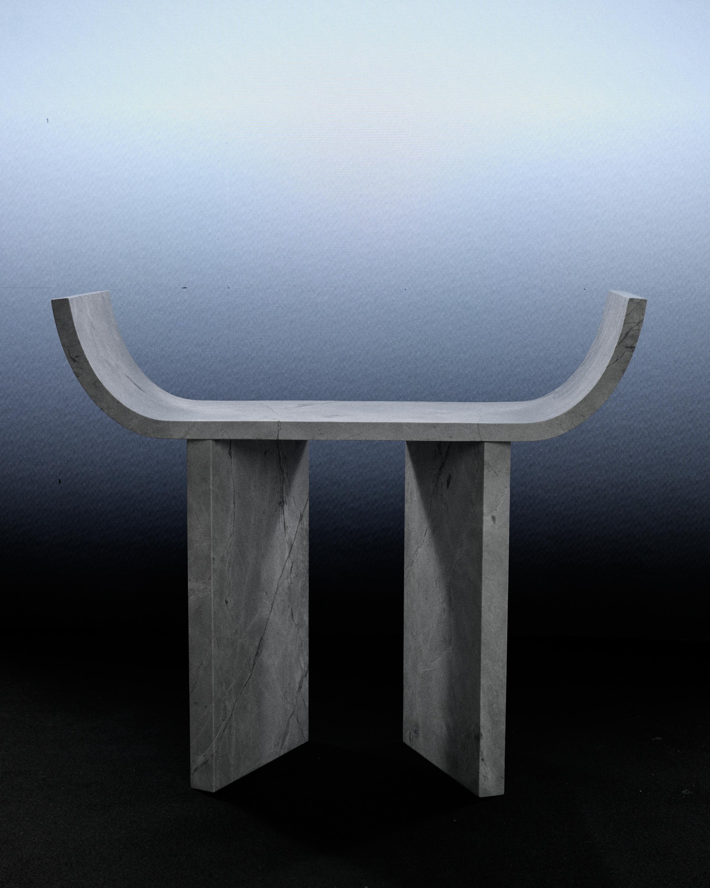Mesa consola de mármol superblanco π 03 de Atelier Dutré Posmoderno en venta