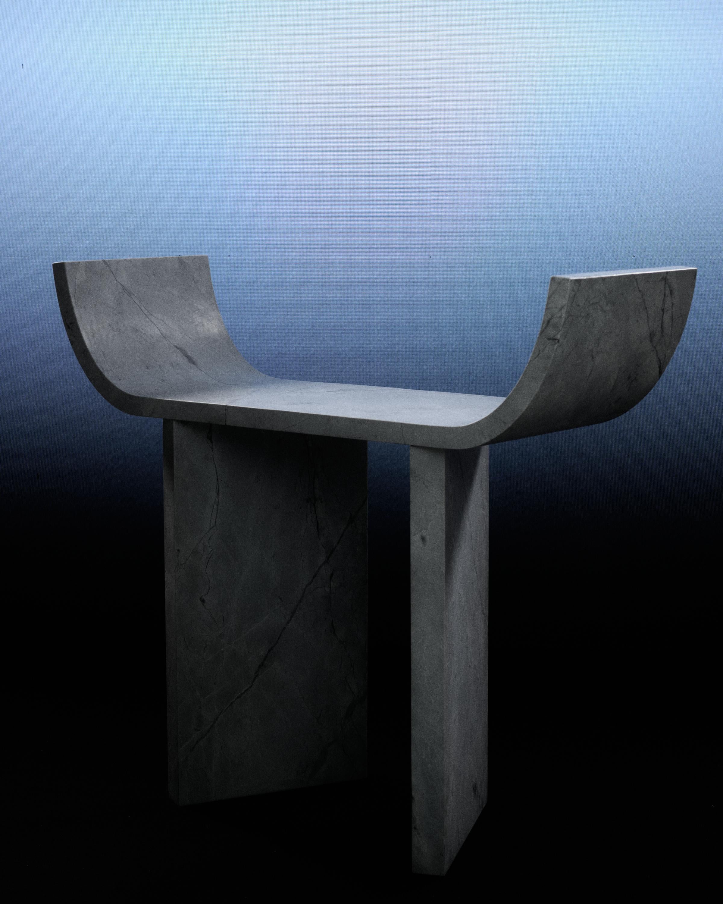 Mesa consola de mármol superblanco π 03 de Atelier Dutré Brasileño en venta