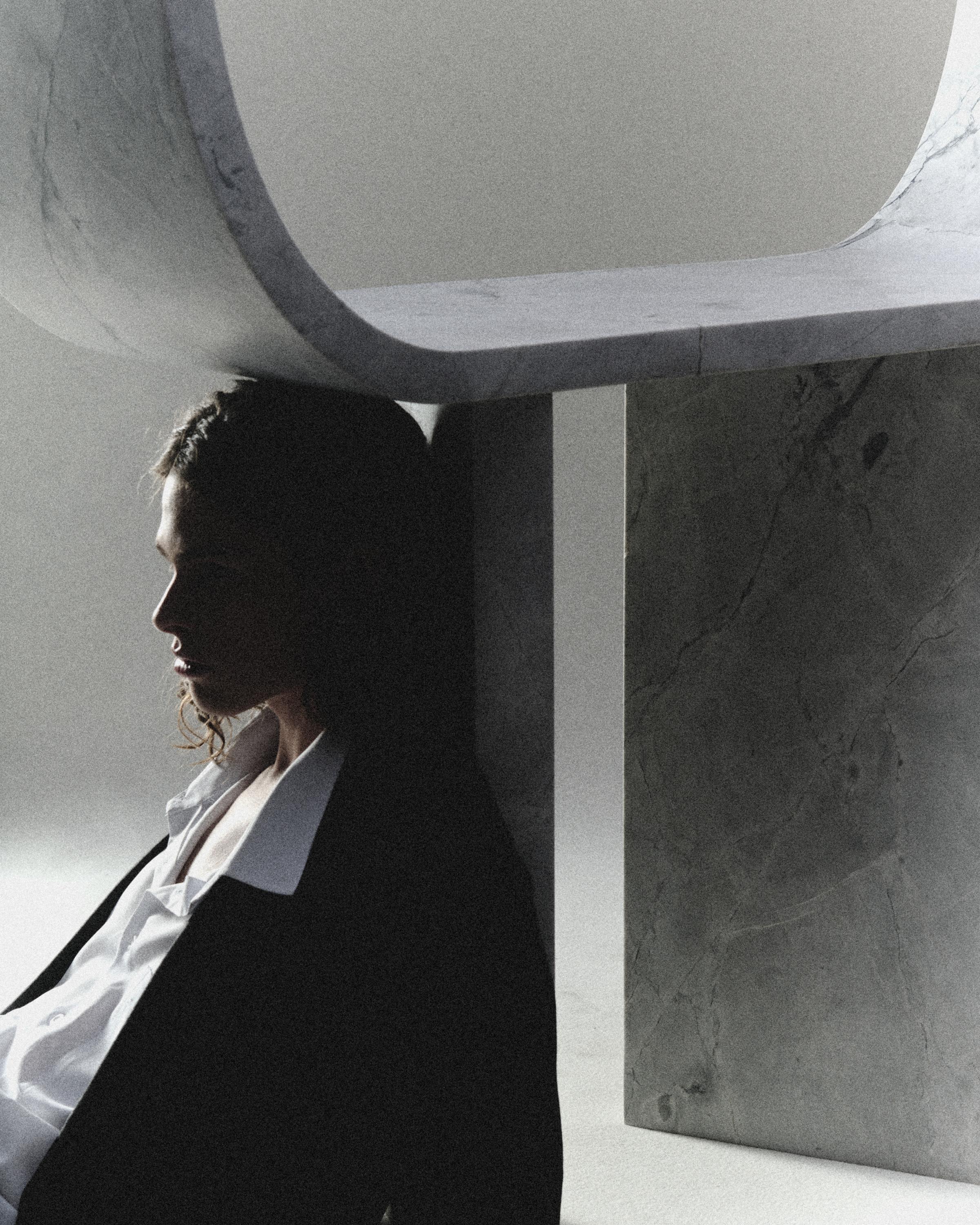 Mesa consola de mármol superblanco π 03 de Atelier Dutré Siglo XXI y contemporáneo en venta