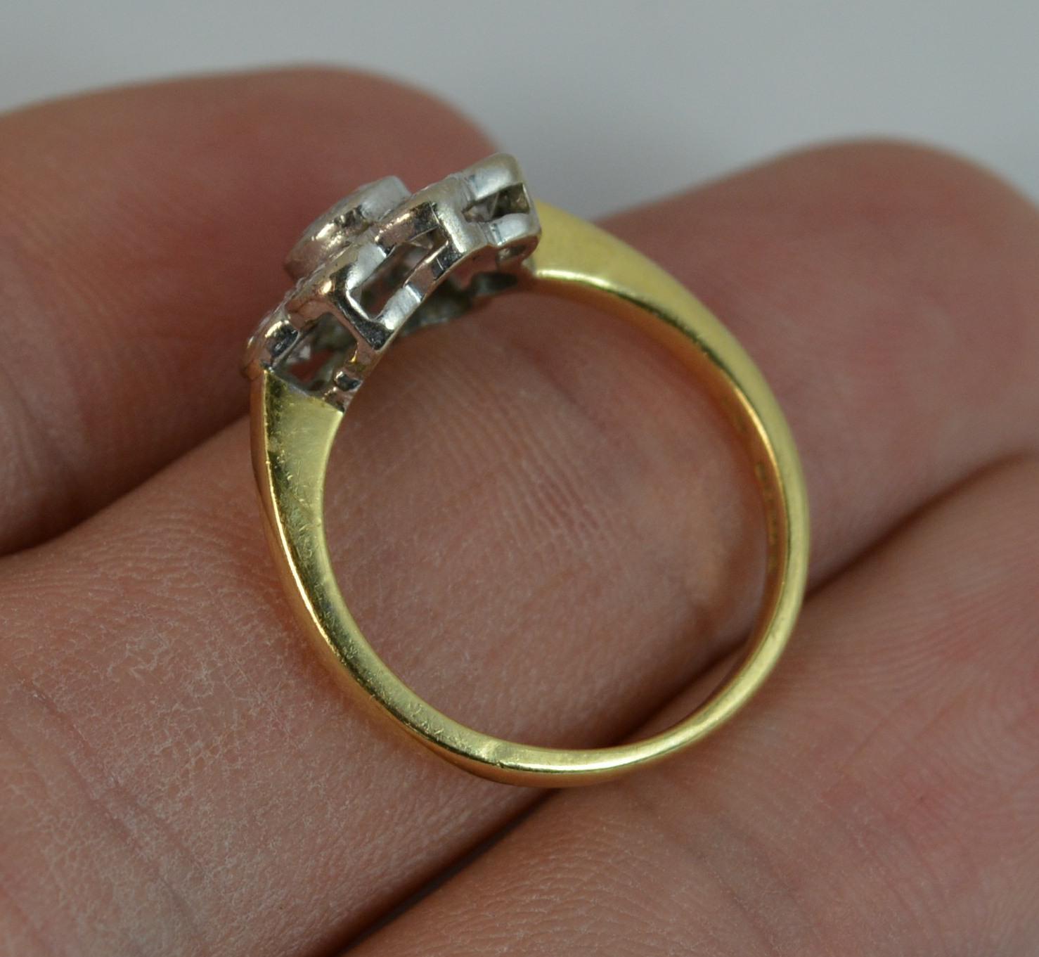 Superb 1.00 Carat Diamond 18 Carat Gold Bezel Cluster Engagement Ring 1