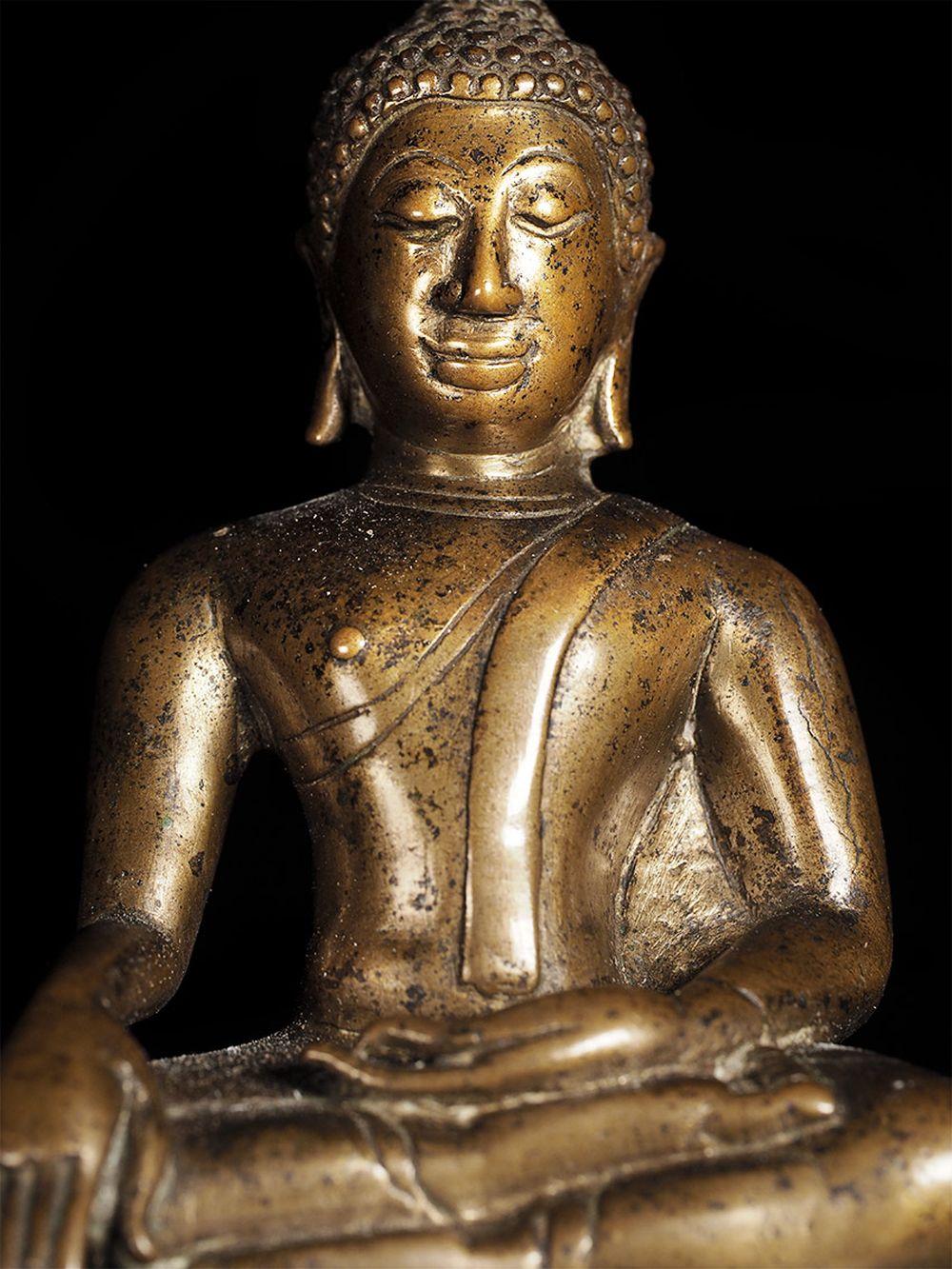 Superb 15/16th C Northern Thai Bronze Buddha, 8491 For Sale 5