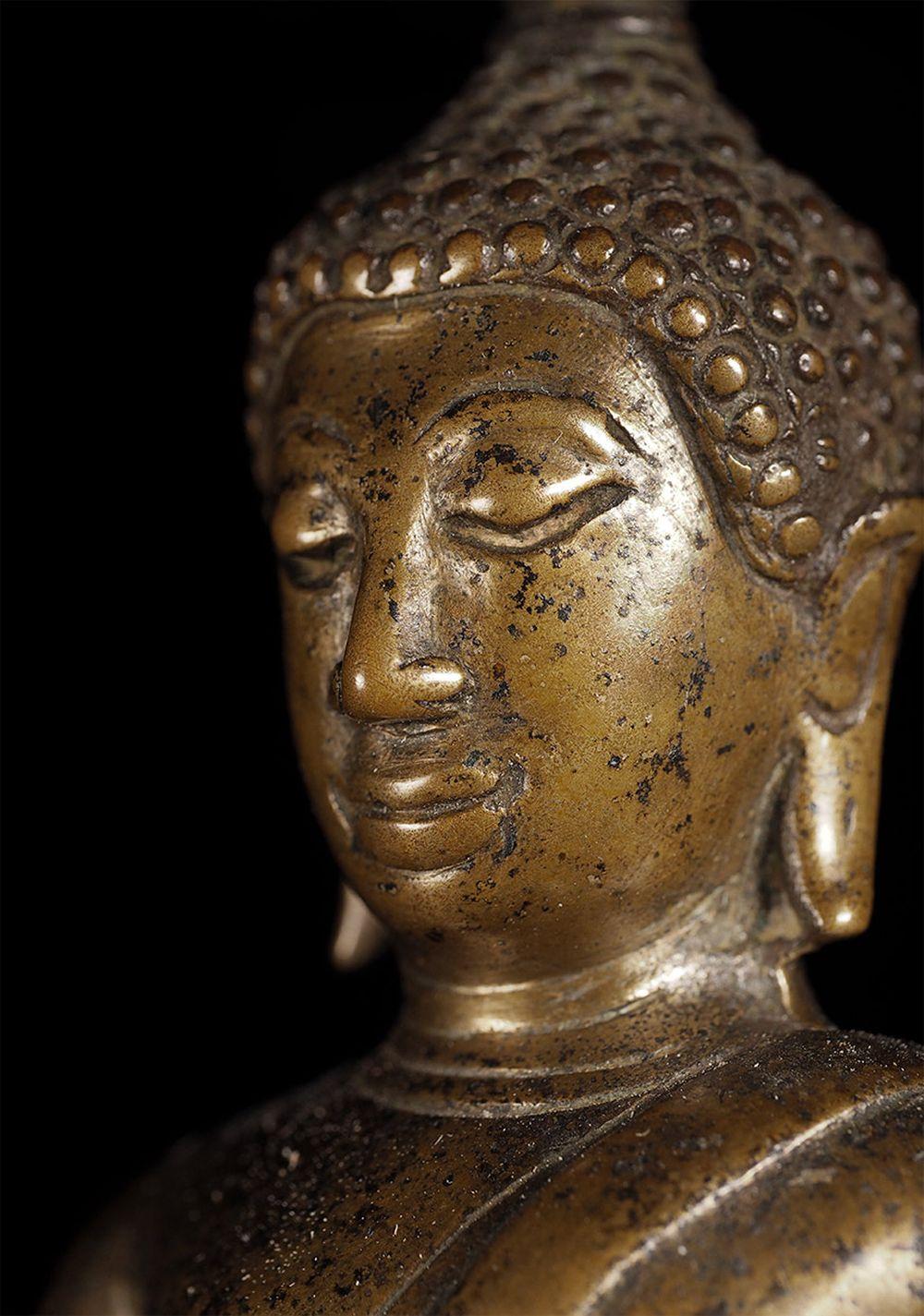 Superb 15/16th C Northern Thai Bronze Buddha, 8491 For Sale 8