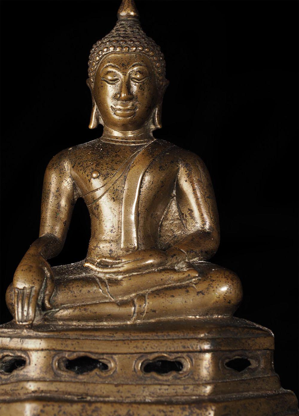 Superb 15/16th C Northern Thai Bronze Buddha, 8491 For Sale 4