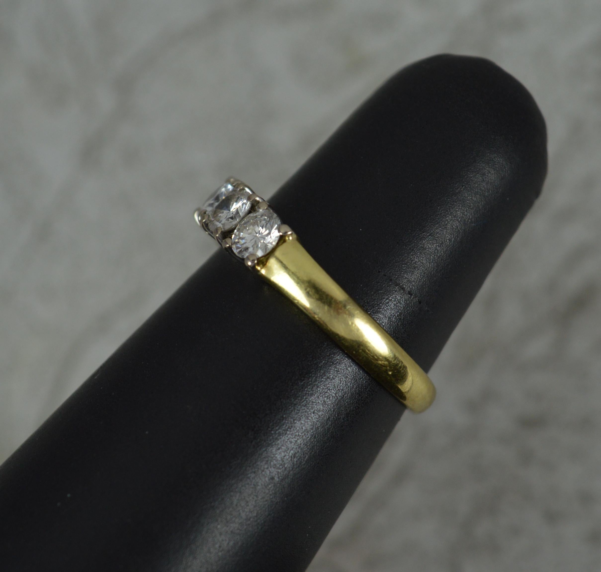 Superb 18 Carat Gold and 1.40 Carat Diamond Half Eternity Stack Ring 1
