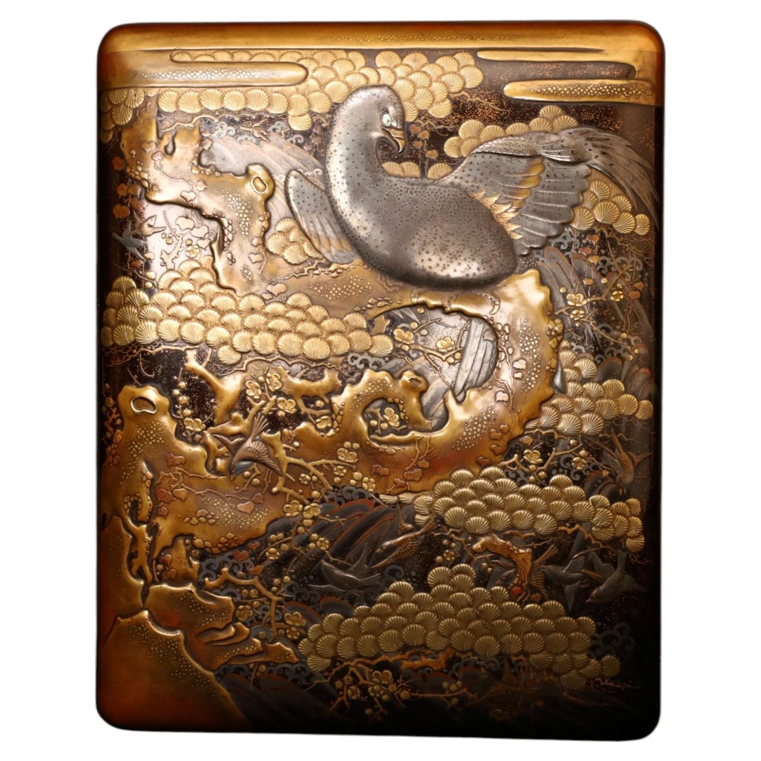Superb 18th–19th century Japanese lacquered paper box (kobako)
