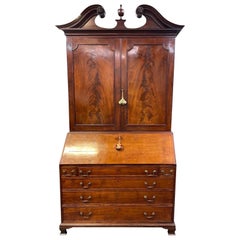 Superb 18th Century Georgian Mahogany Secretary Bookcase, Probably by Gillows