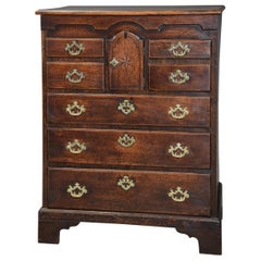 Superb 18th Century Oak Norfolk Chest with Excellent Patina