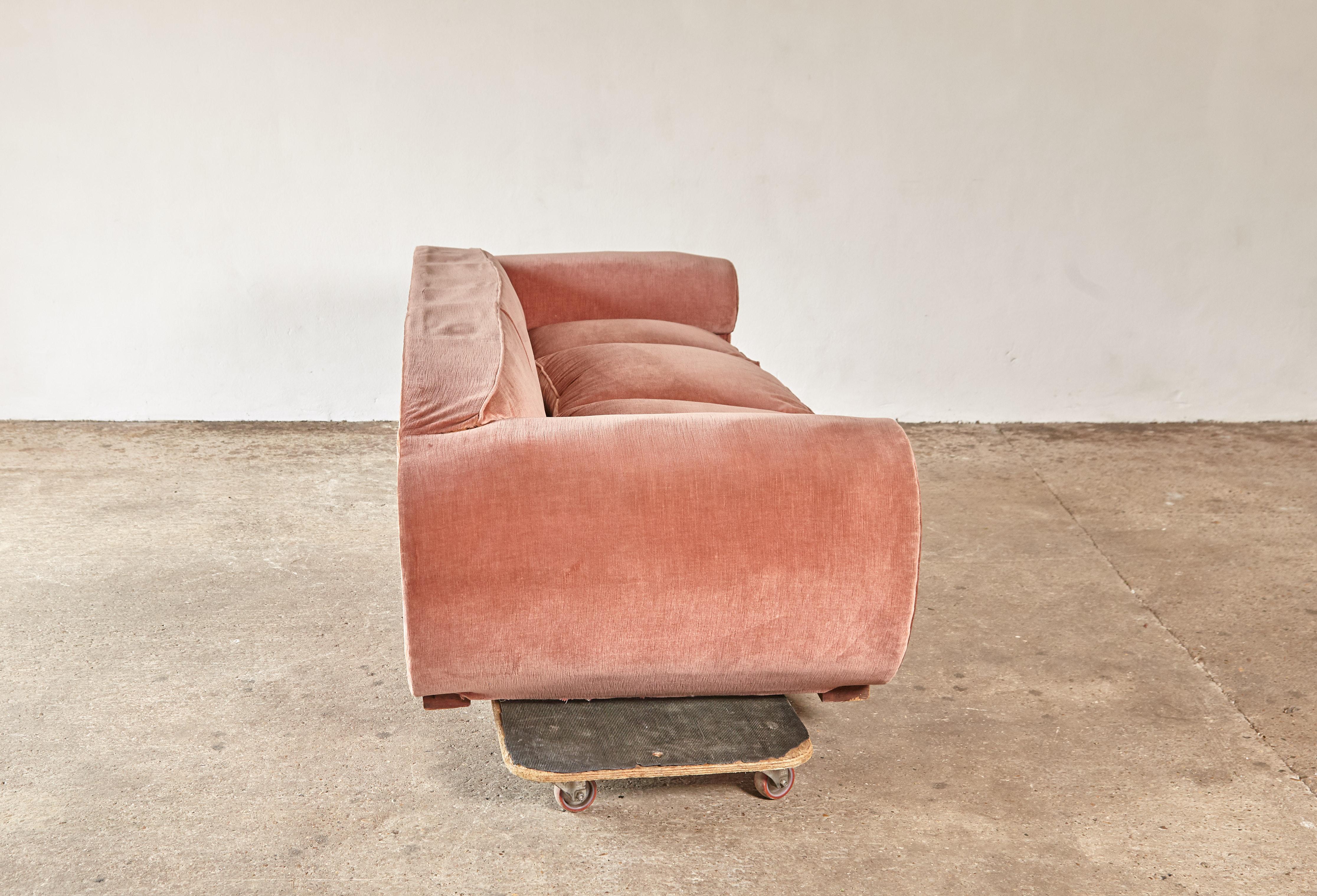 Superb 1950s Pink Sofa Attributed to Maison Gouffé, France, 1950s (UK) 3