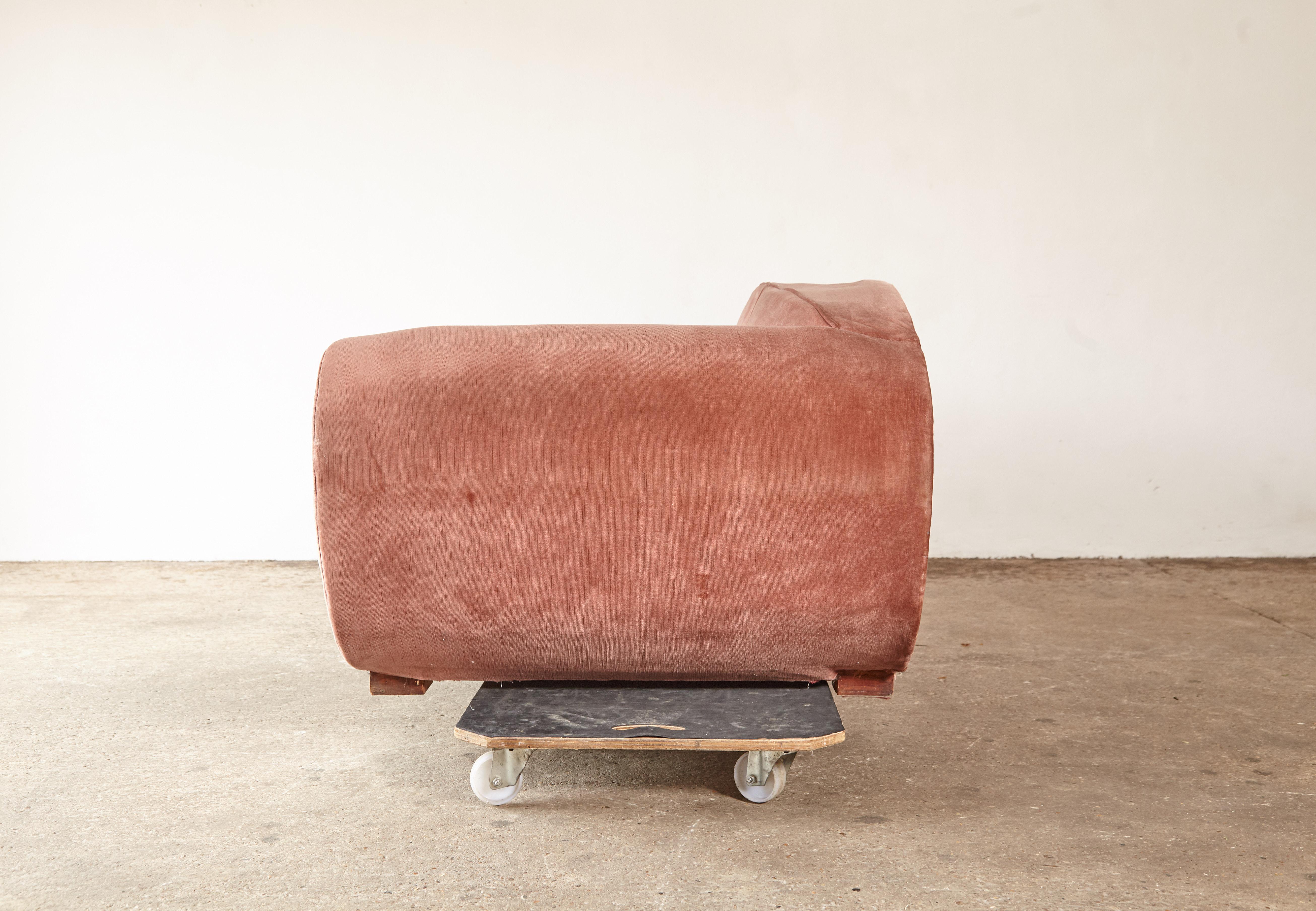 Superb 1950s Pink Sofa Attributed to Maison Gouffé, France, 1950s (UK) 1