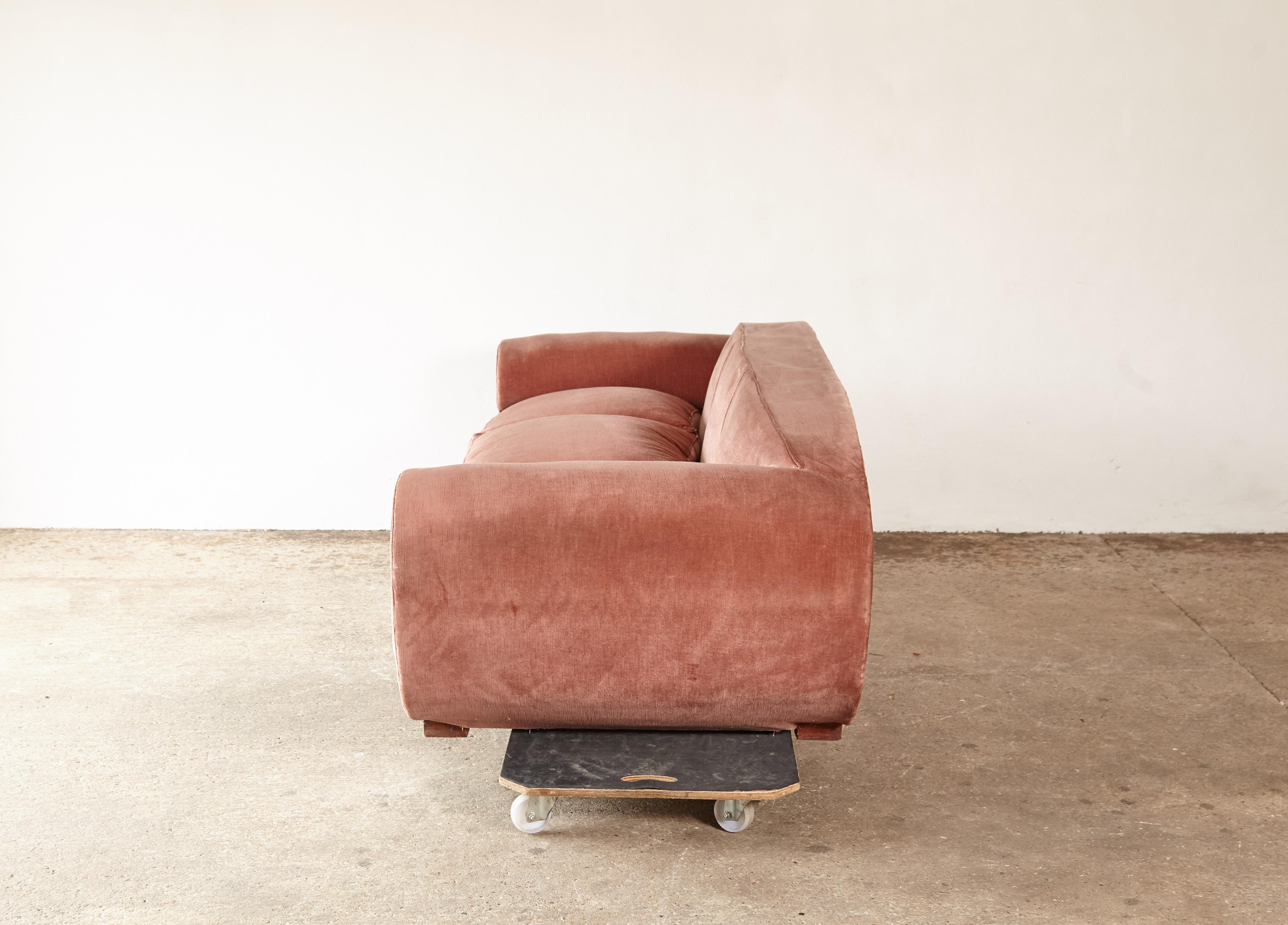 Superb 1950s Pink Sofa Attributed to Maison Gouffé, France, 1950s (UK) 2