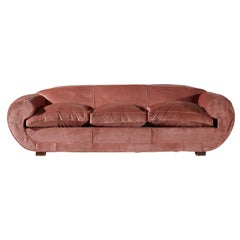 Superb 1950s Pink Sofa Attributed to Maison Gouffé, France, 1950s (UK)