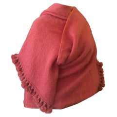 Superbe portefeuille en mohair Christian Dior des années 1980