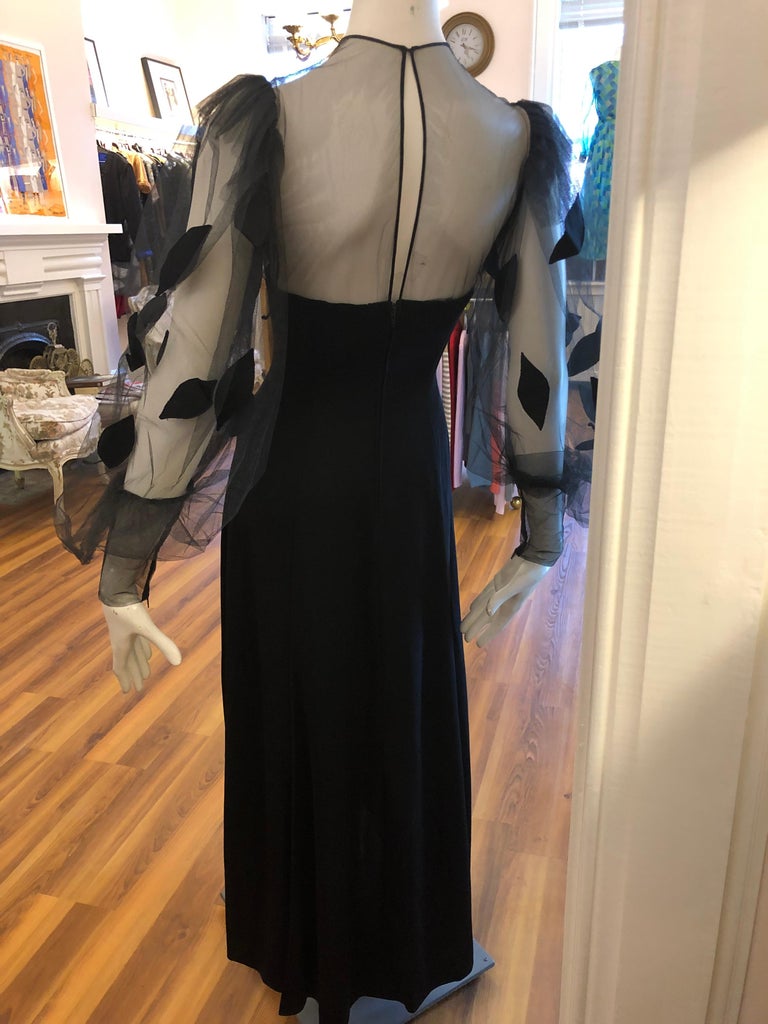 Robe De Soirée Loris Azzarro Couture - Vintage Années 1980 - Taille 36 - Découpe Chair - Occasion