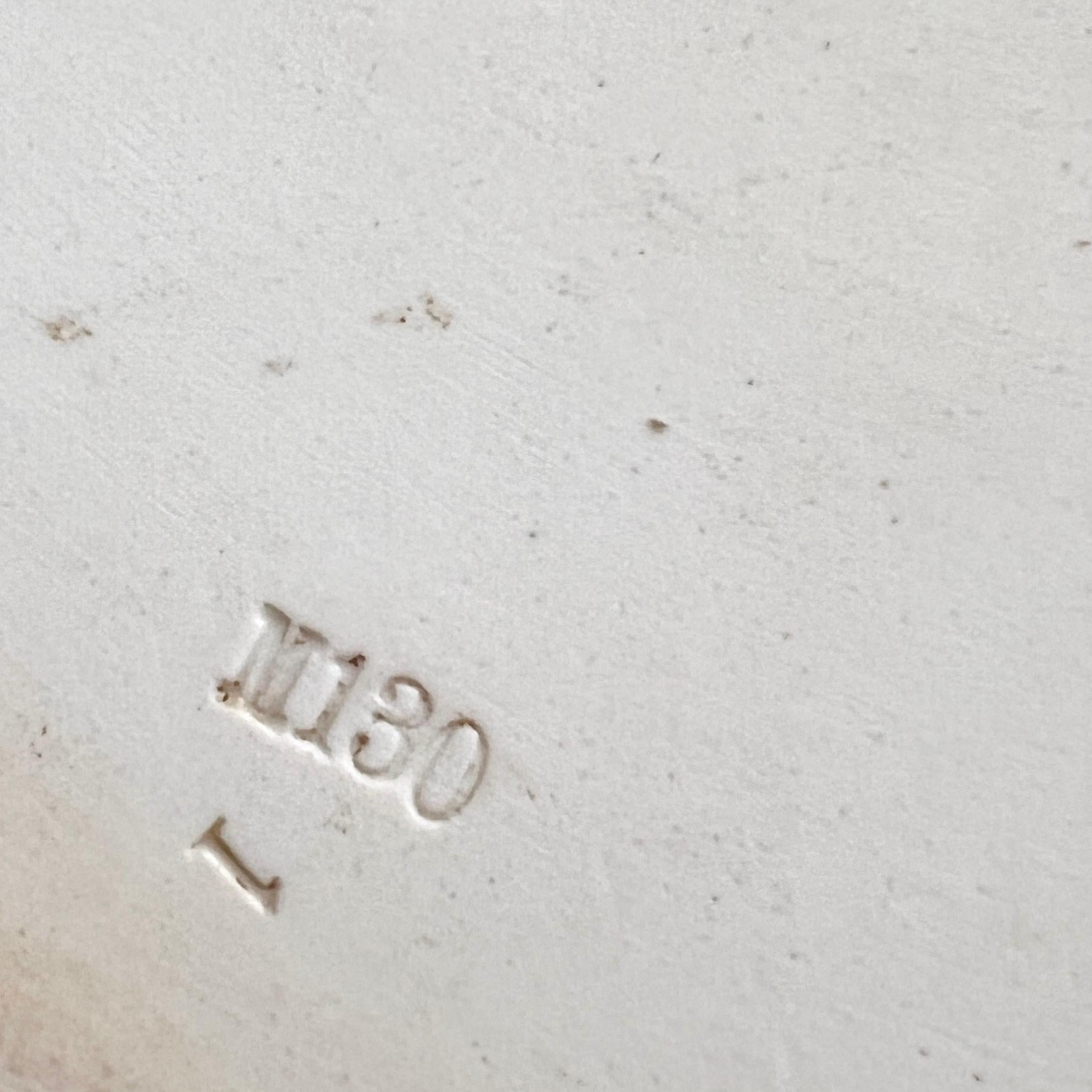 Magnífica placa de porcelana pintada a mano Meissen del siglo XIX 18,75