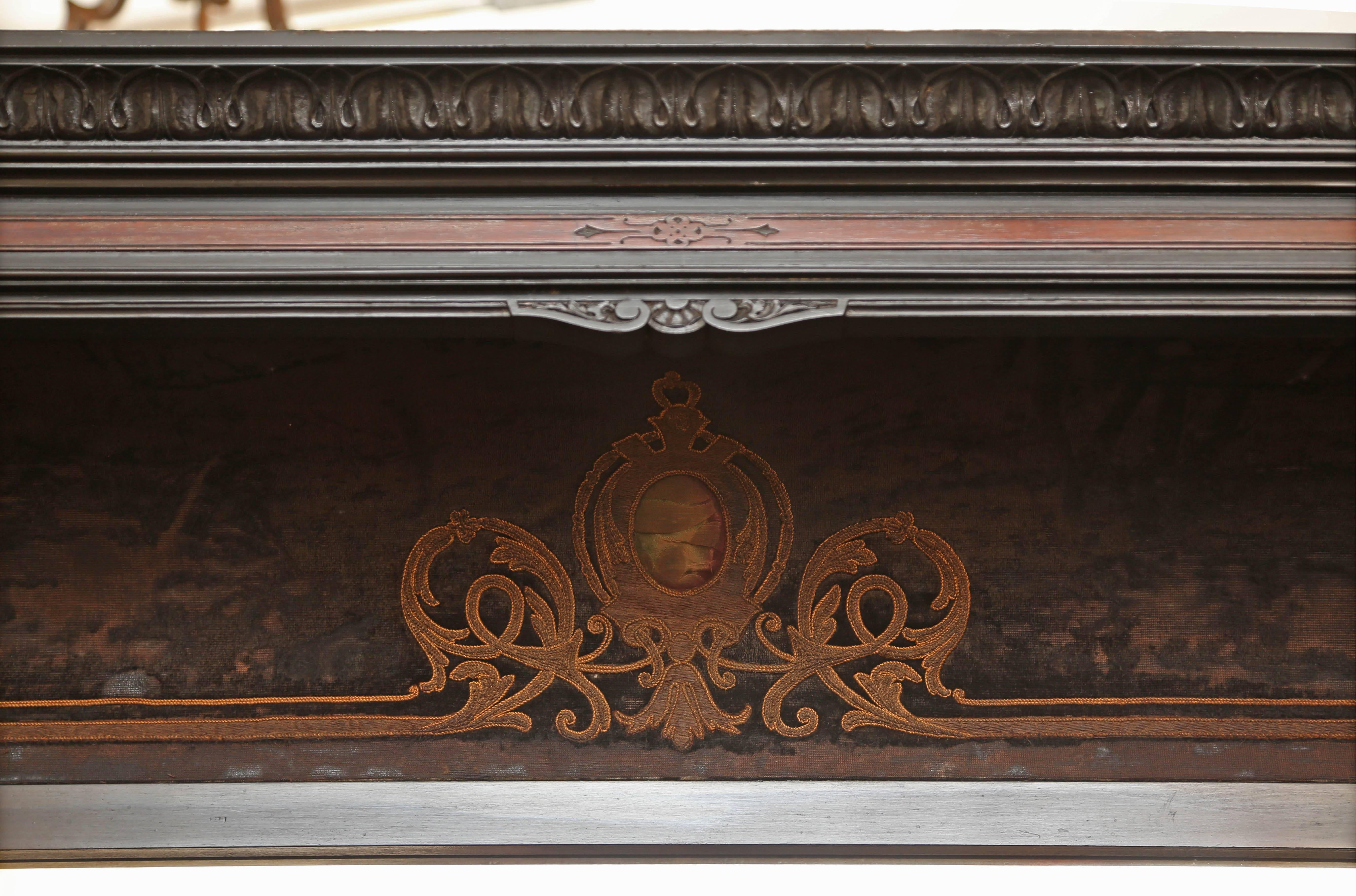 Superb 19th Century Black Ebony Cabinet, Hall Cupboard 4