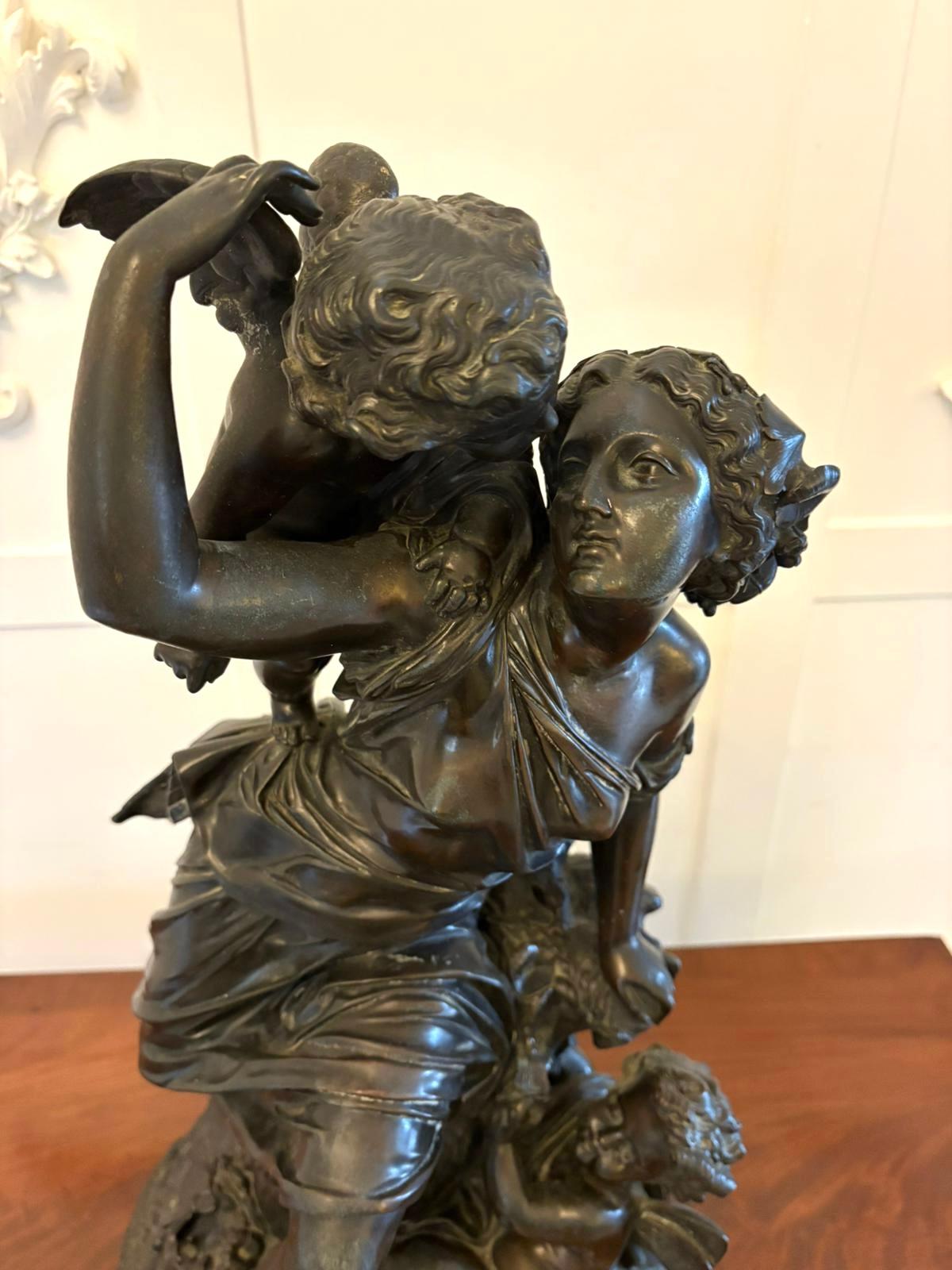Superb 19th Century Bronze Sculpture by Renowned French Sculptor Auguste Moreau For Sale 4
