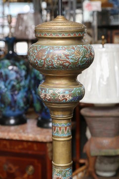 Superb 19th Century Cloisonne Floor Lamp