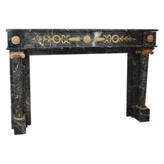 Superb 19th Century Empire bronze mounted mantle